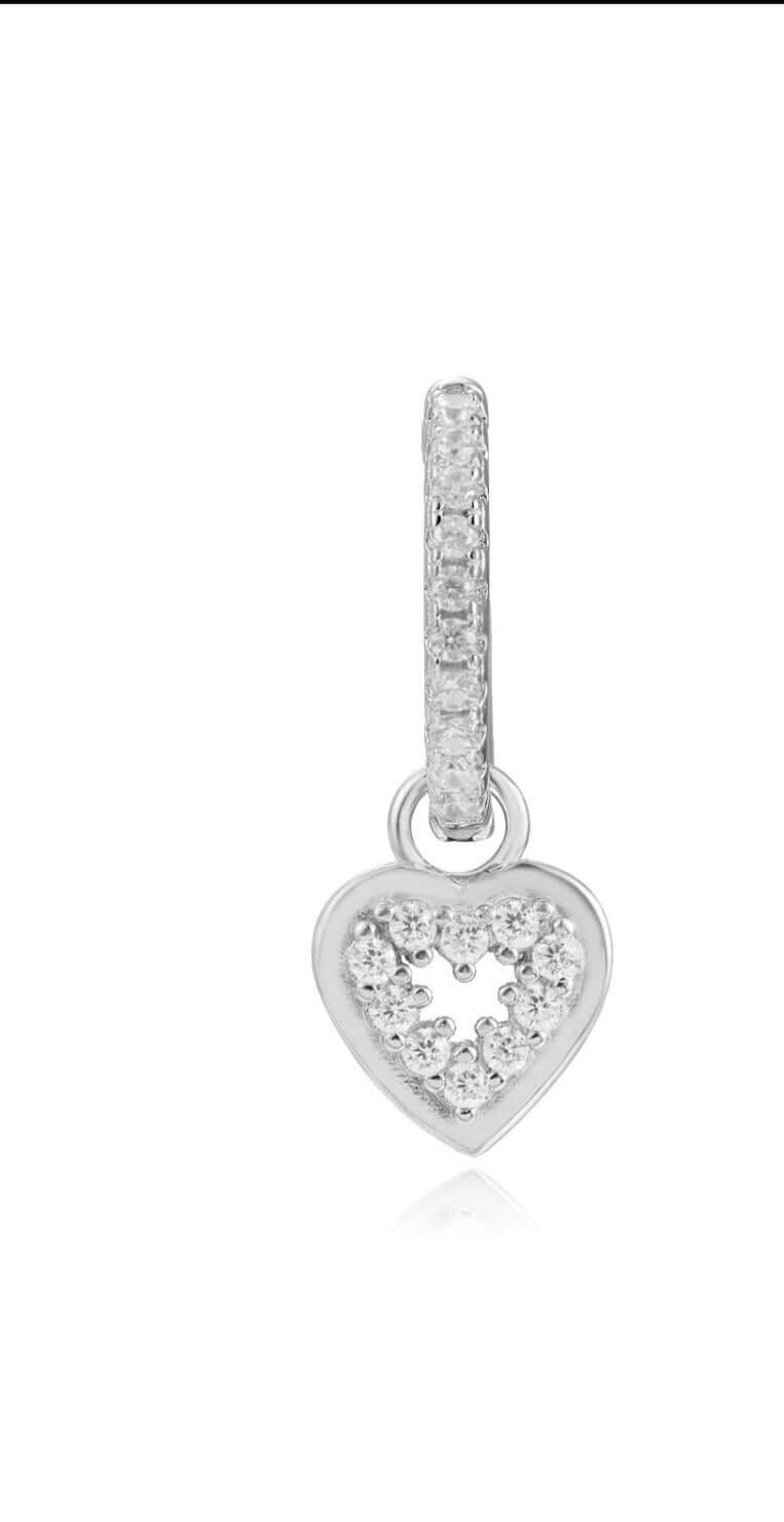 Le Marshand® - Joyería en plata 925, chapado en Oro 24K - Arito Corazón Hueco (Plata) - Diseños propios - Brazaletes, pulseras, collares y pendientes - Joyería online - Mallorca