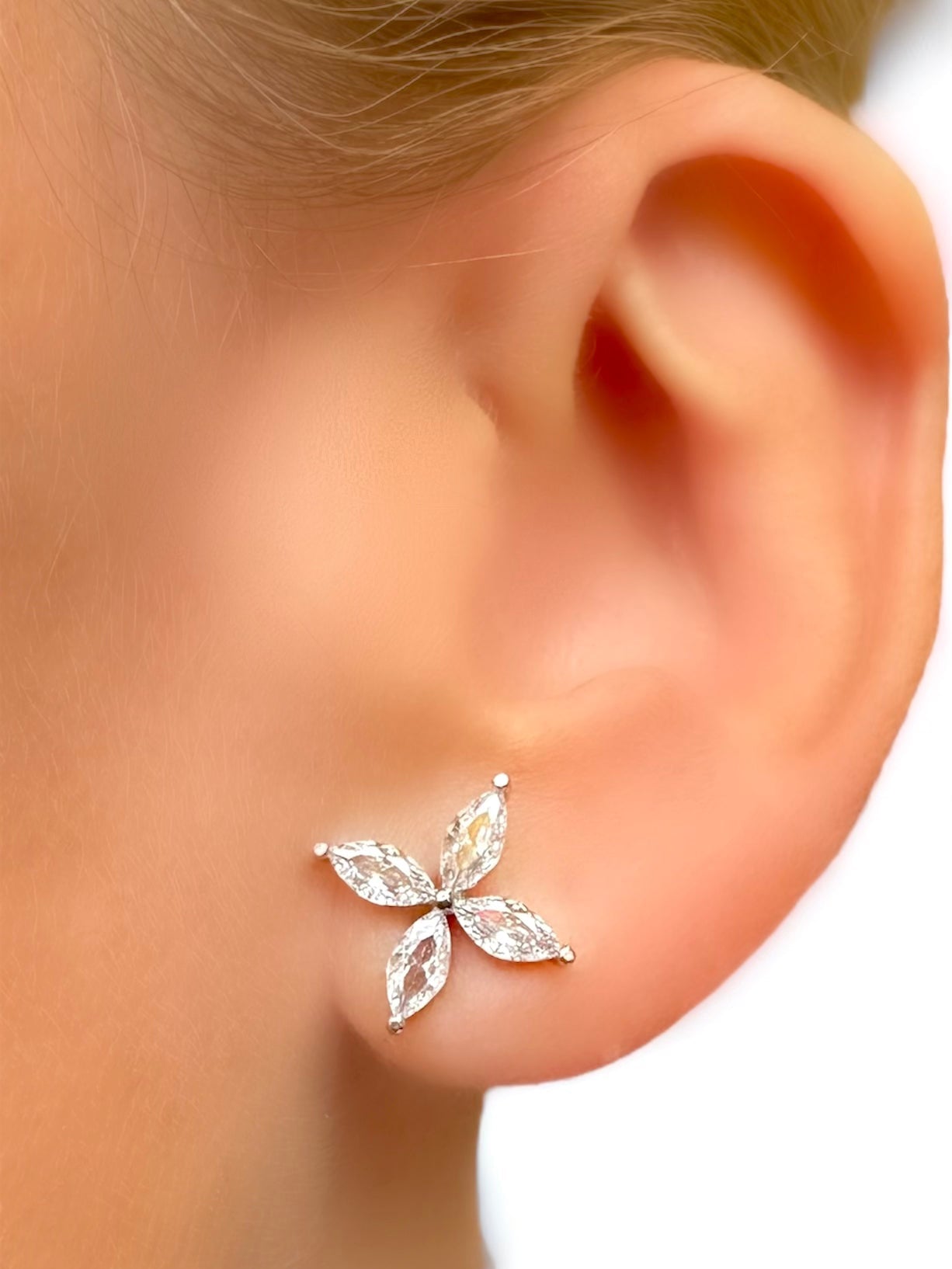 Le Marshand® - Joyería en plata 925, chapado en Oro 24K - Pendientes Climber Primavera (Plata) - Diseños propios - Brazaletes, pulseras, collares y pendientes - Joyería online - Mallorca