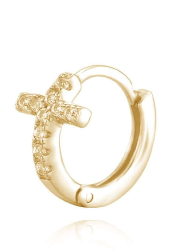 Le Marshand® - Joyería en plata 925, chapado en Oro 24K - Arito Circ Cruz - Diseños propios - Brazaletes, pulseras, collares y pendientes - Joyería online - Mallorca