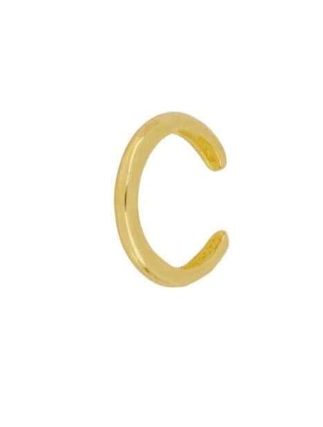 Le Marshand® - Joyería en plata 925, chapado en Oro 24K - Cuff Liso Simply Básico (Oro) - Diseños propios - Brazaletes, pulseras, collares y pendientes - Joyería online - Mallorca