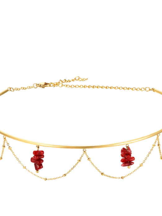 Collar Choker Curtis Coral (RBJ*) - LE MARSHAND™