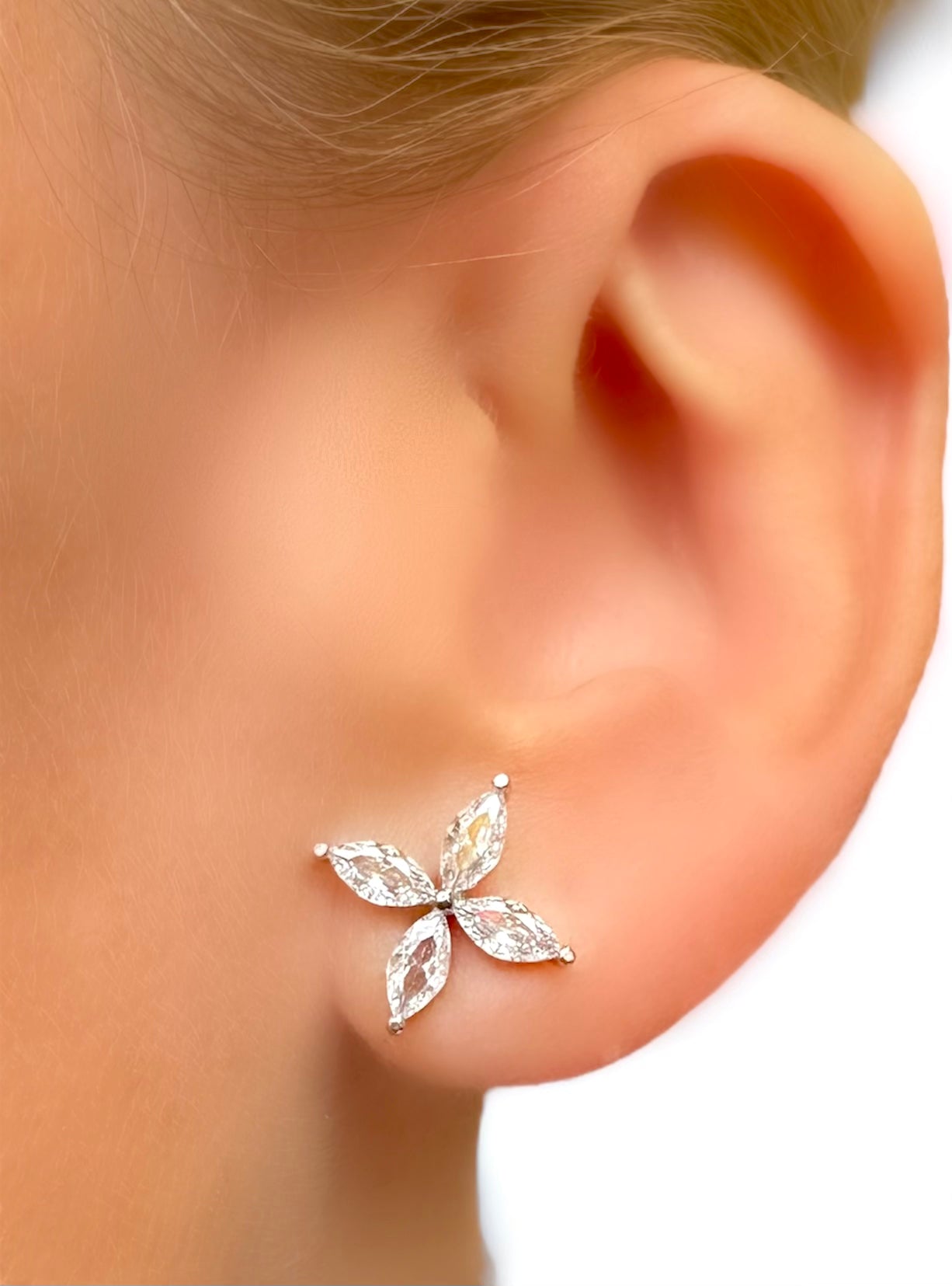 Le Marshand® - Joyería en plata 925, chapado en Oro 24K - Pendientes Climber Primavera (Plata) - Diseños propios - Brazaletes, pulseras, collares y pendientes - Joyería online - Mallorca