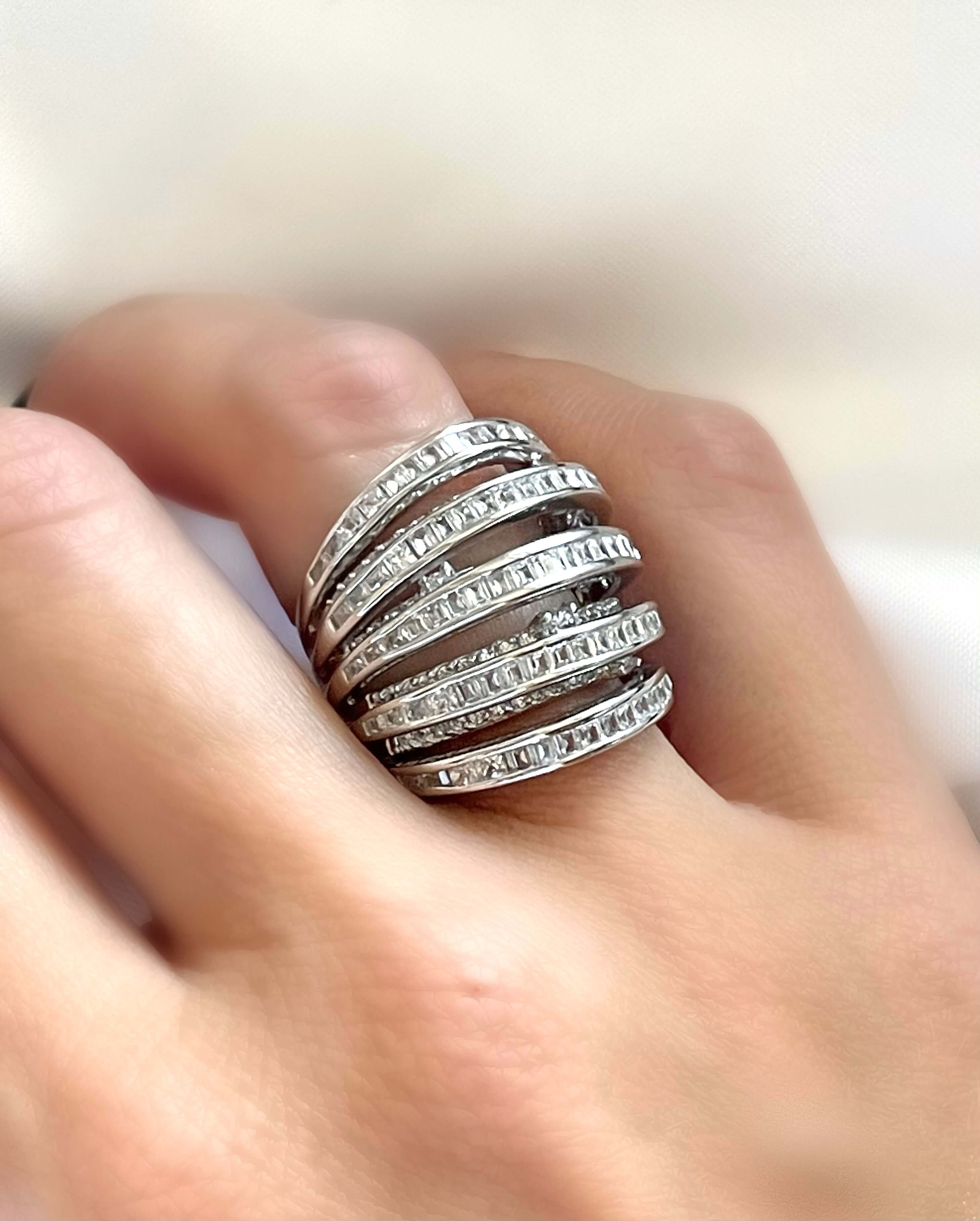 Le Marshand® - Joyería en plata 925, chapado en Oro 24K - Anillo Liz (Plata) - Diseños propios - Brazaletes, pulseras, collares y pendientes - Joyería online - Mallorca