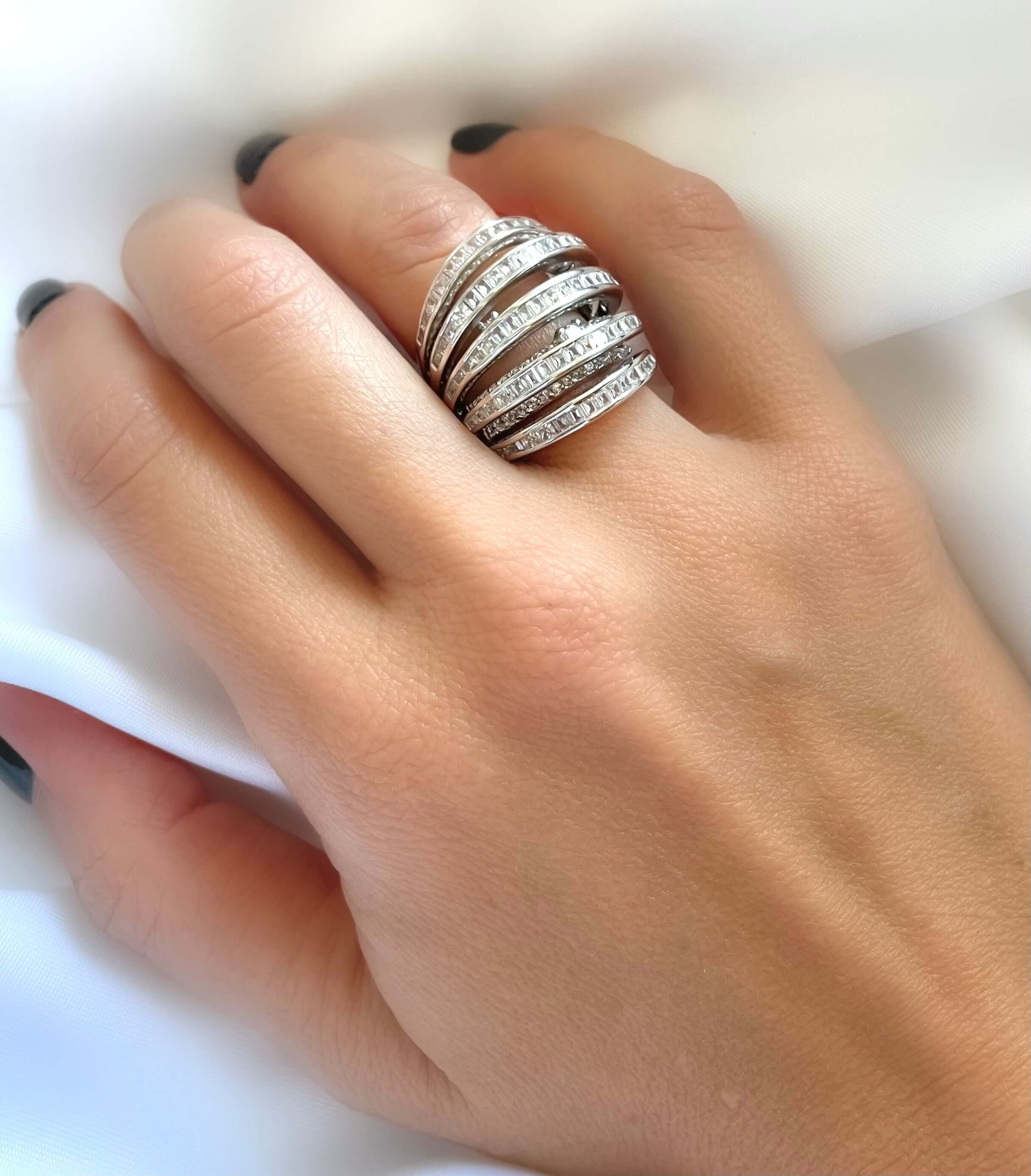 Le Marshand® - Joyería en plata 925, chapado en Oro 24K - Anillo Liz (Plata) - Diseños propios - Brazaletes, pulseras, collares y pendientes - Joyería online - Mallorca