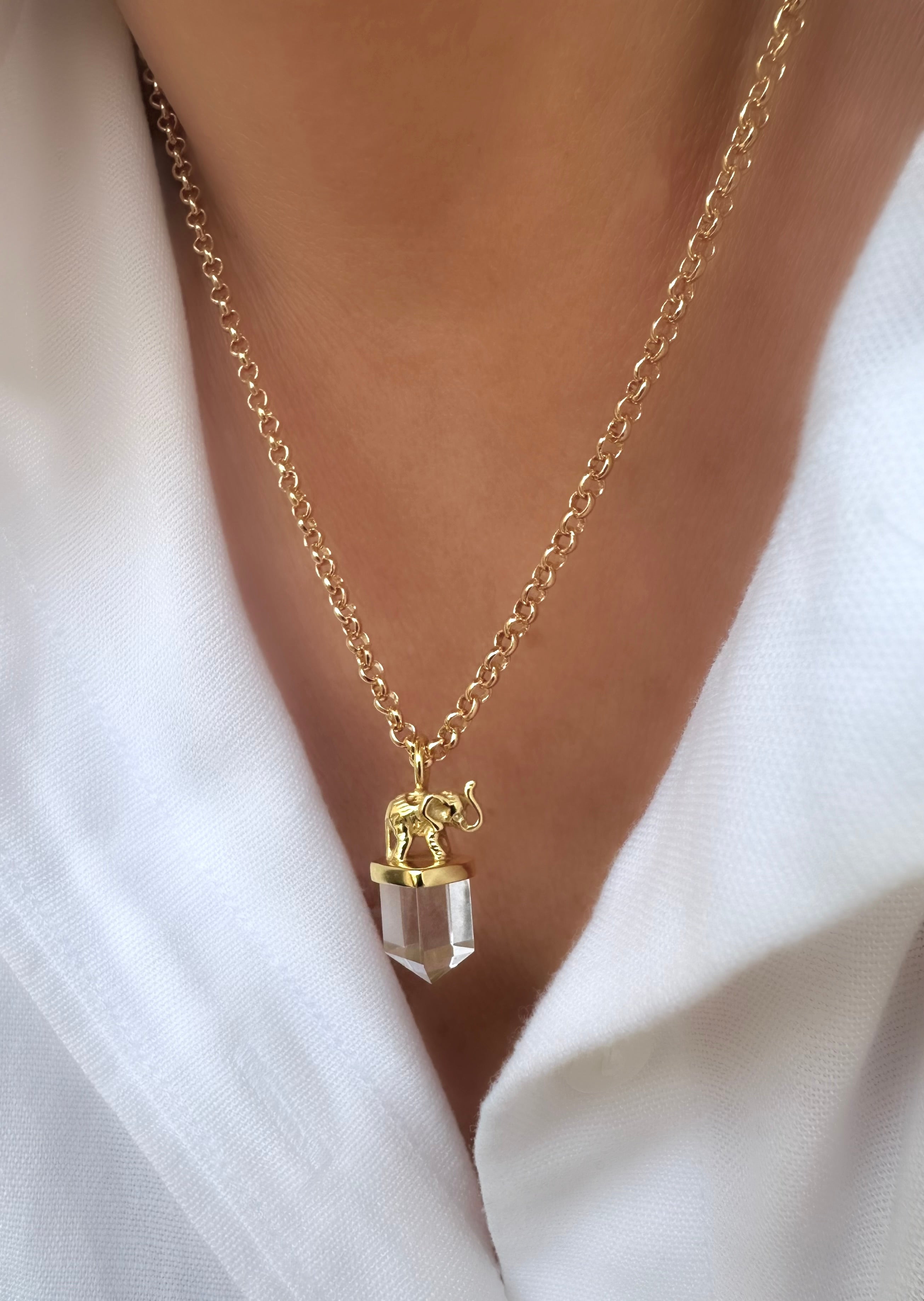 Necklace Crystal Elephant