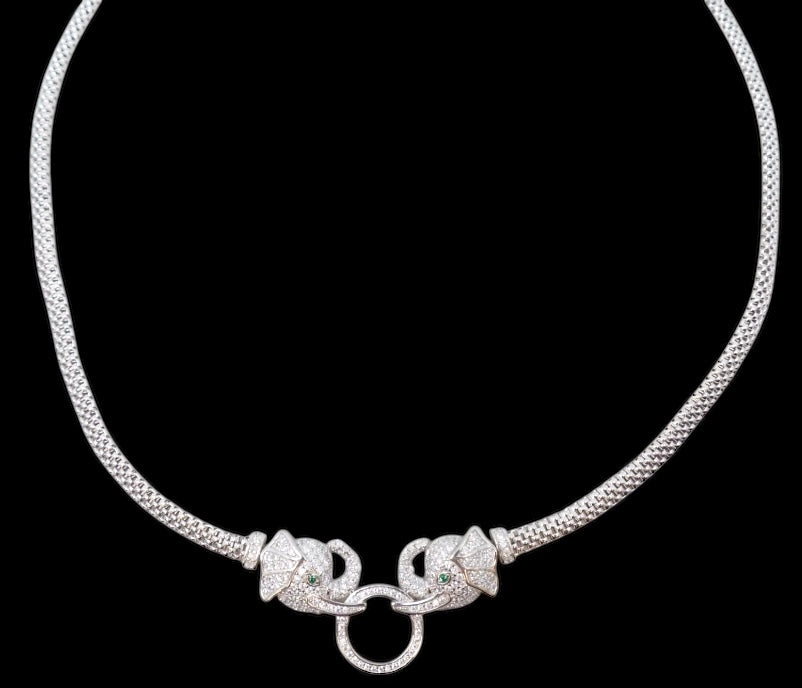 Collar Elefantes (Plata 925)