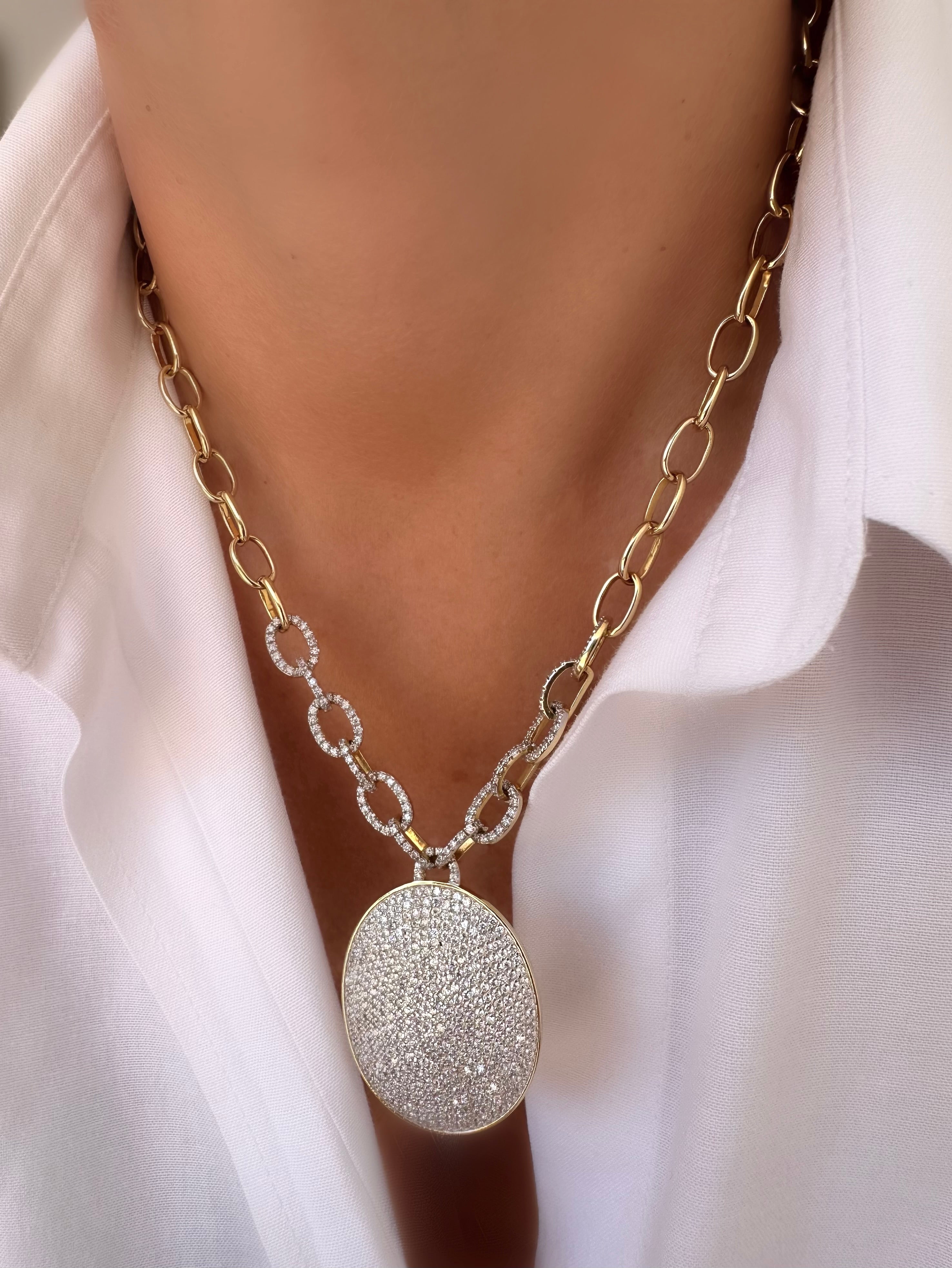 Collar Antoinette Oval (Oro Vermeil)