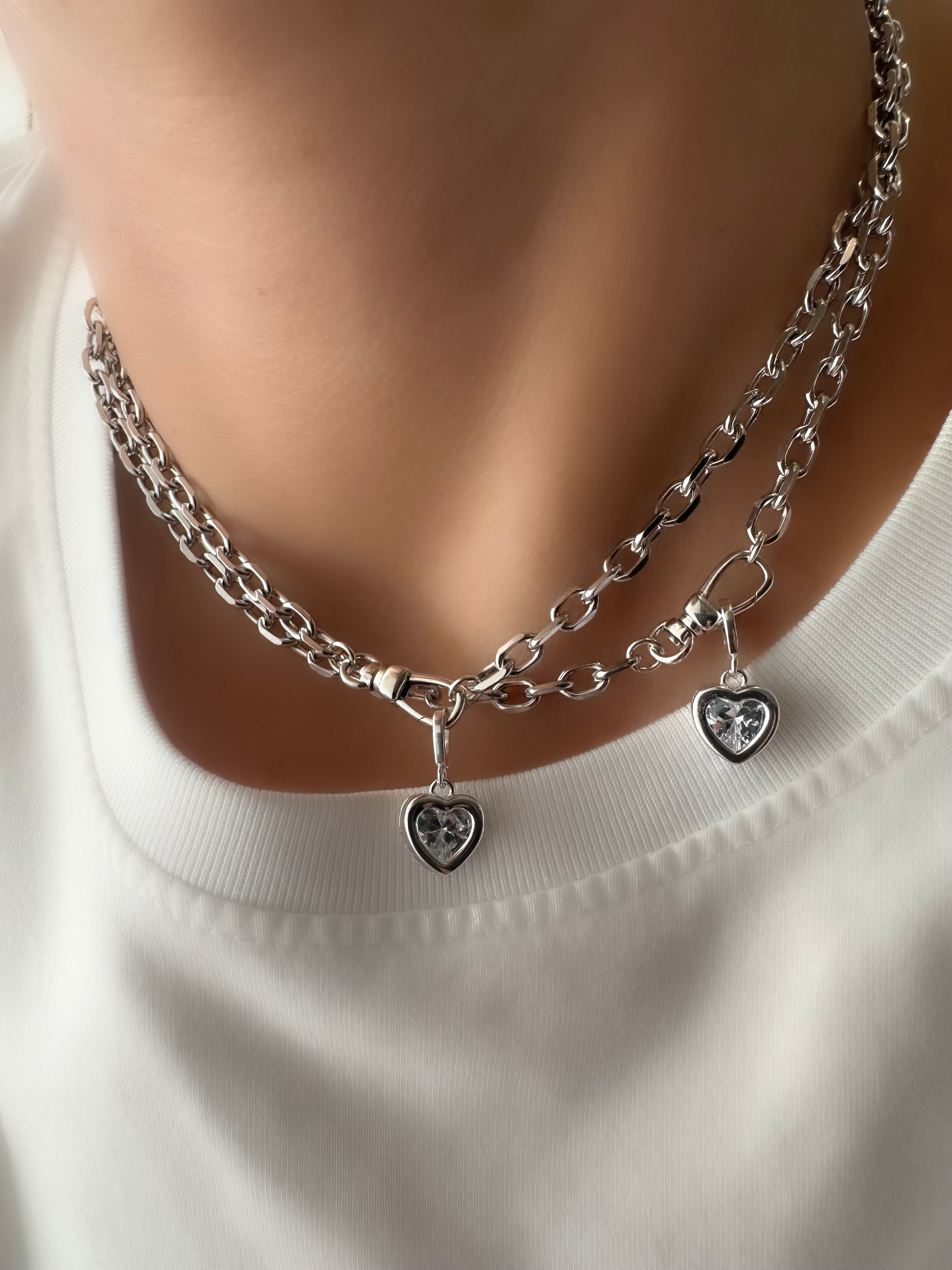 Collar Allure Passion (White) (Plata 925)