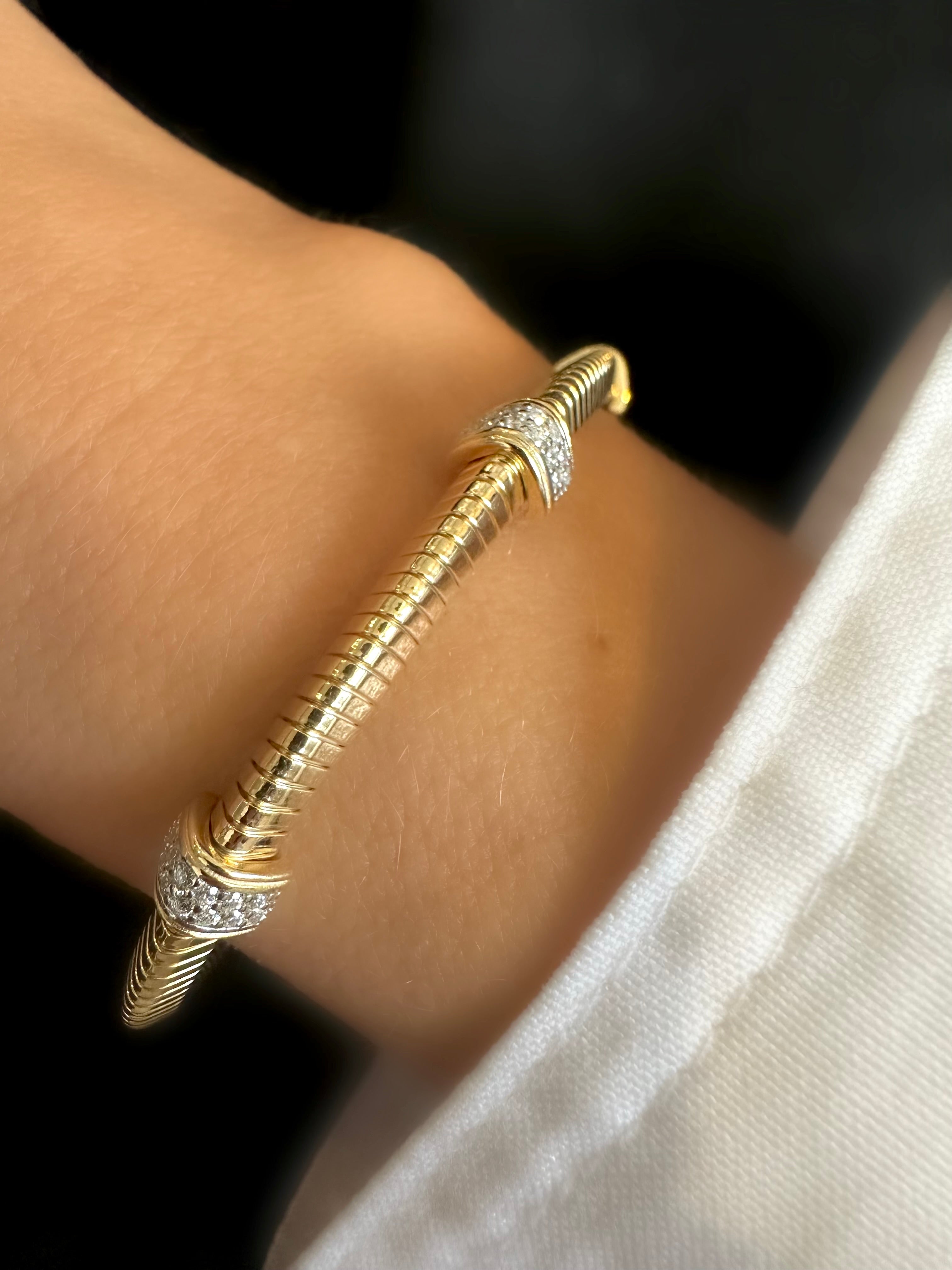 Brazalete Cruise Bermudas (Plata 925 bañada Oro 18k)