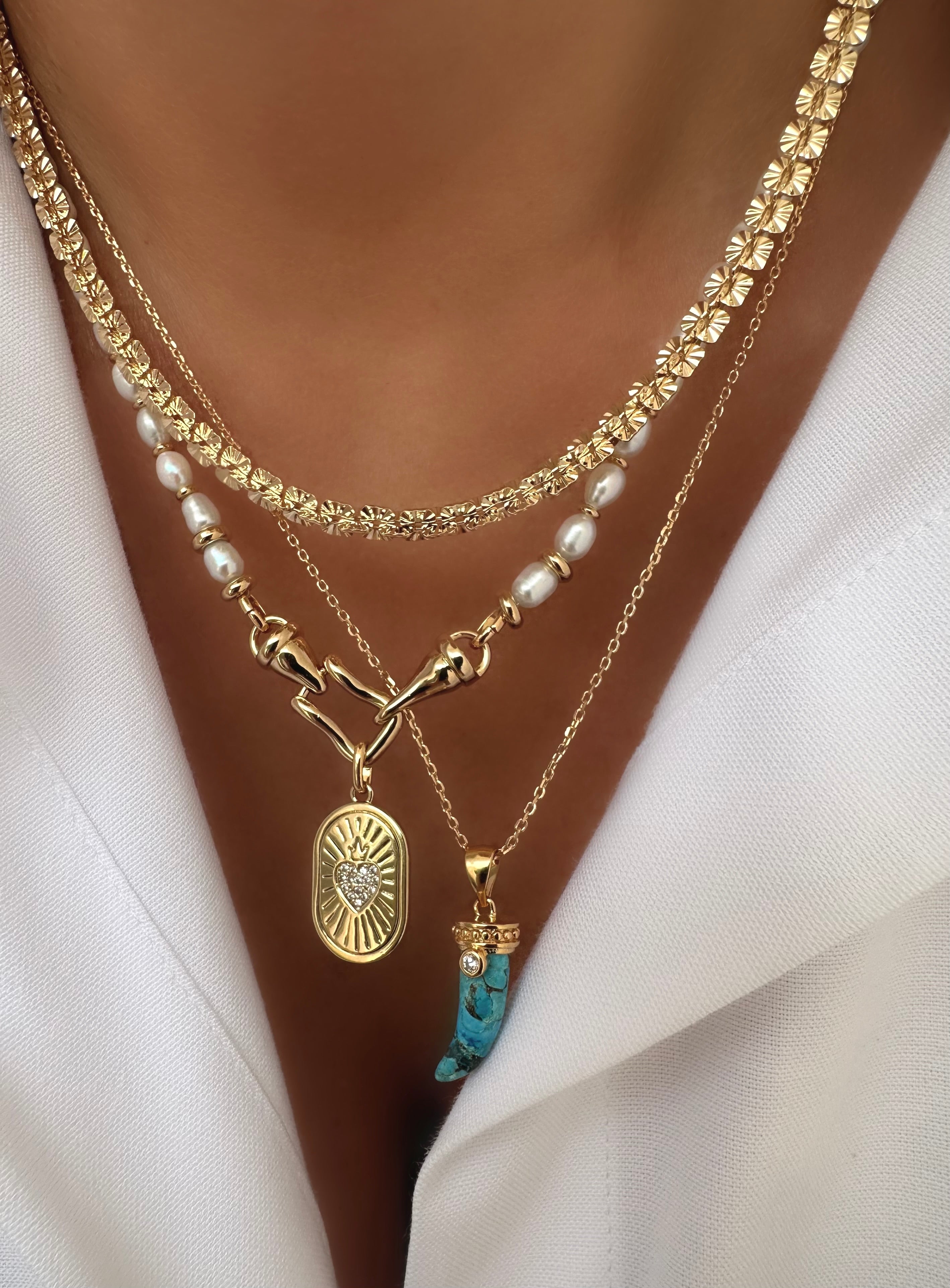 Allure Hard Cuore (Pearls) Necklace