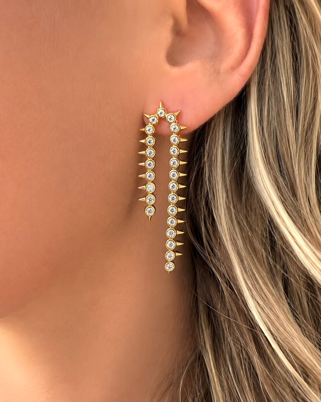 Pendientes Estelle - Plata 925 chapada Oro 18k