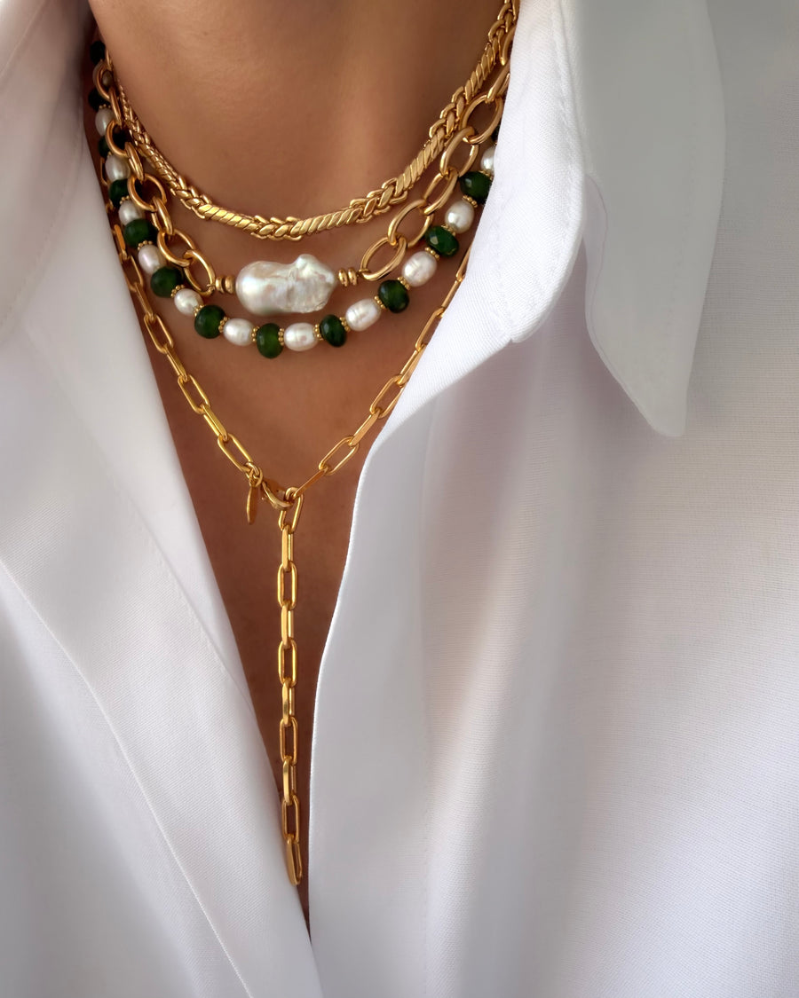 Chain Perle Baroque Necklace