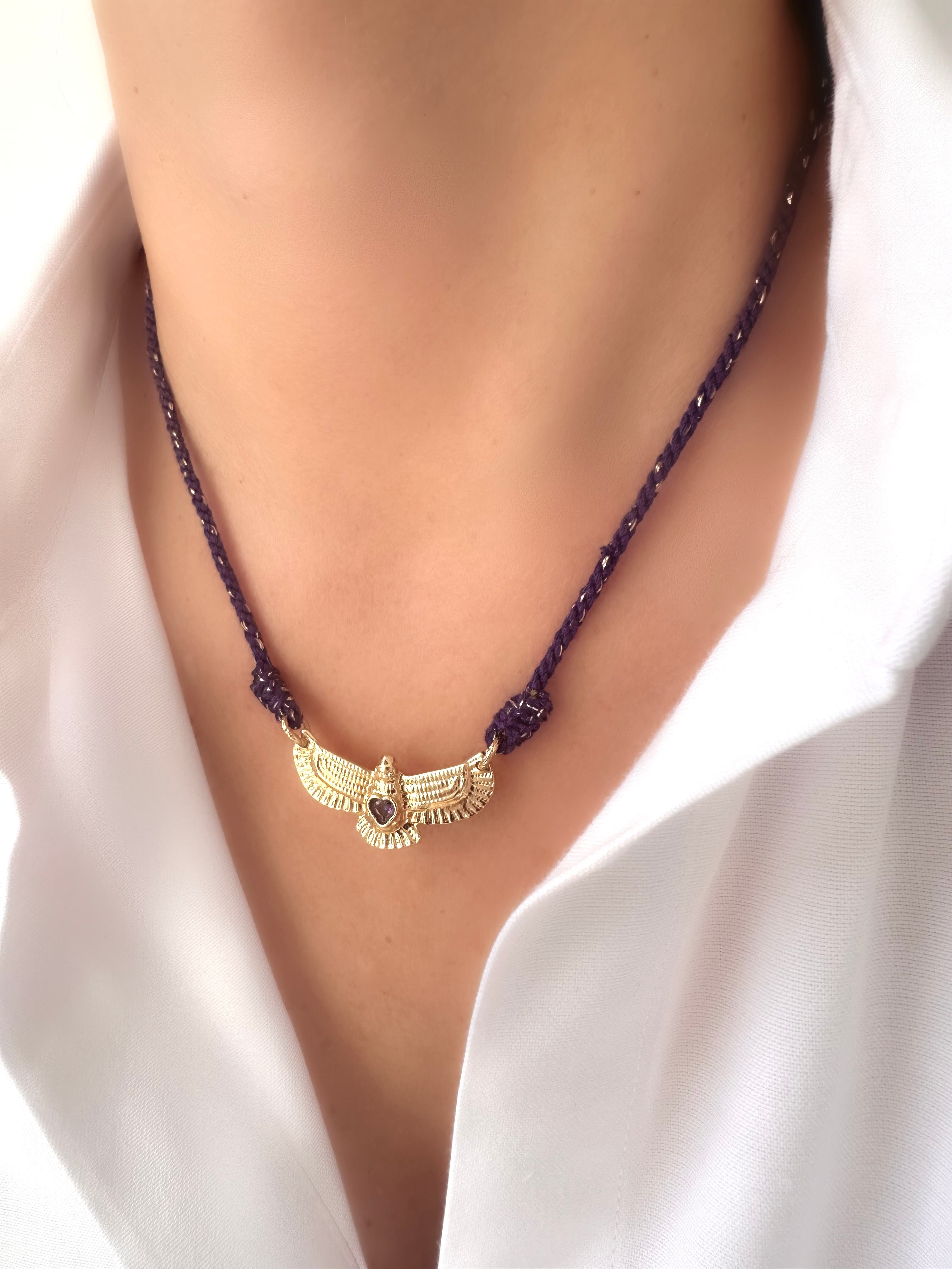 Collar Aguila Hills (Amatista Lila) (SLS30*)