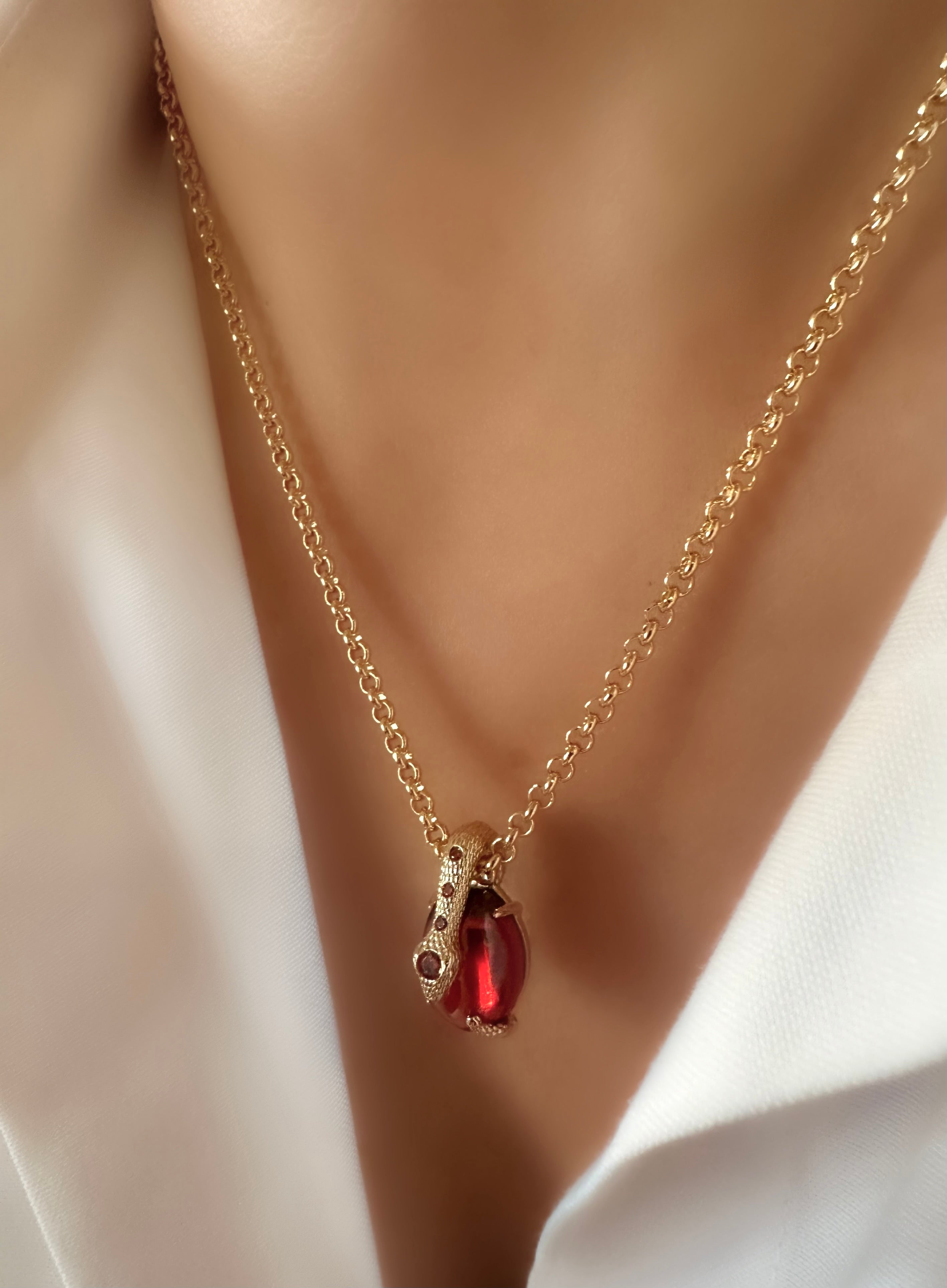 Velvet Snake Necklace