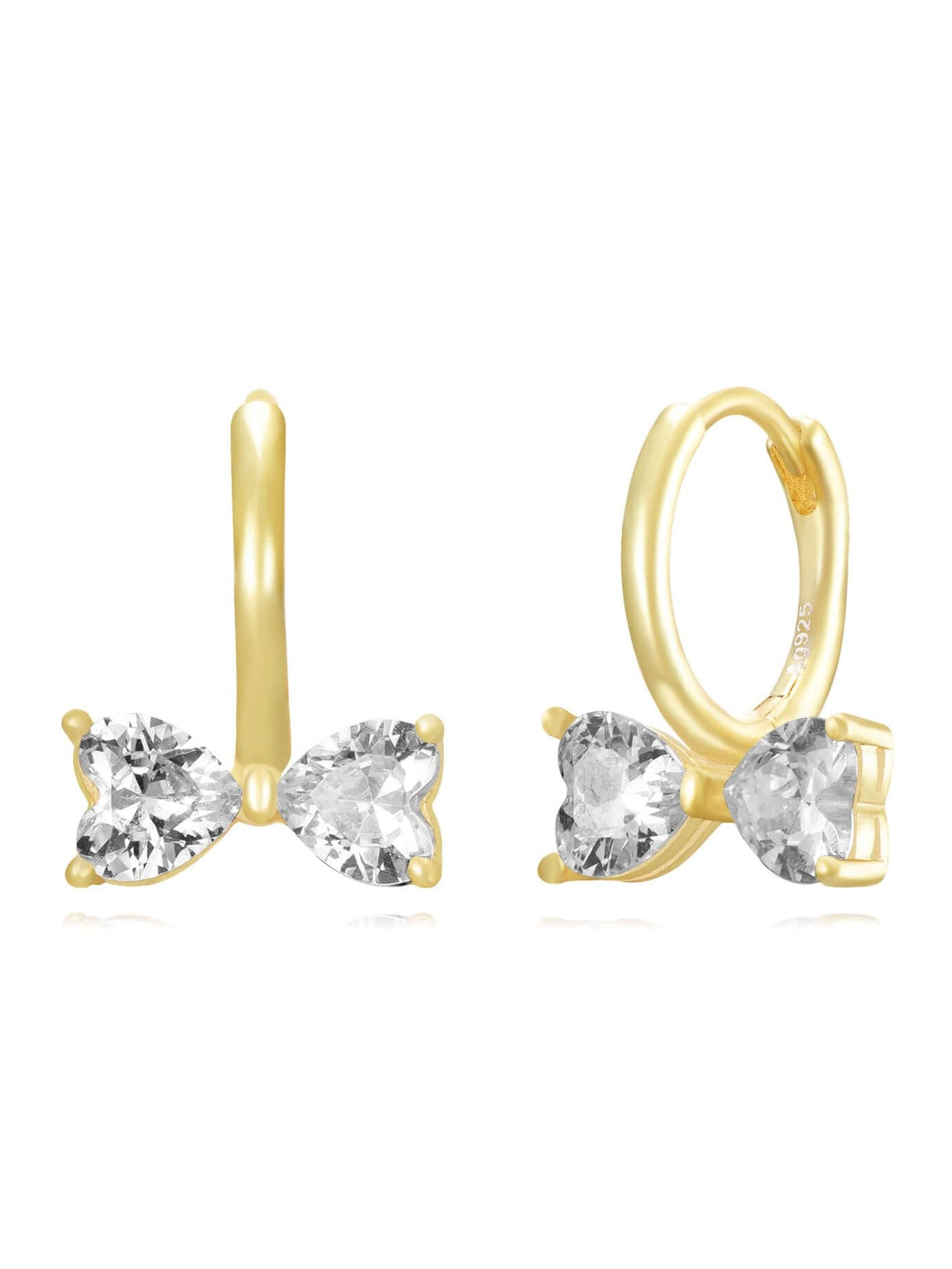  Lazo Corazón Earring (Gold Plated Silver)