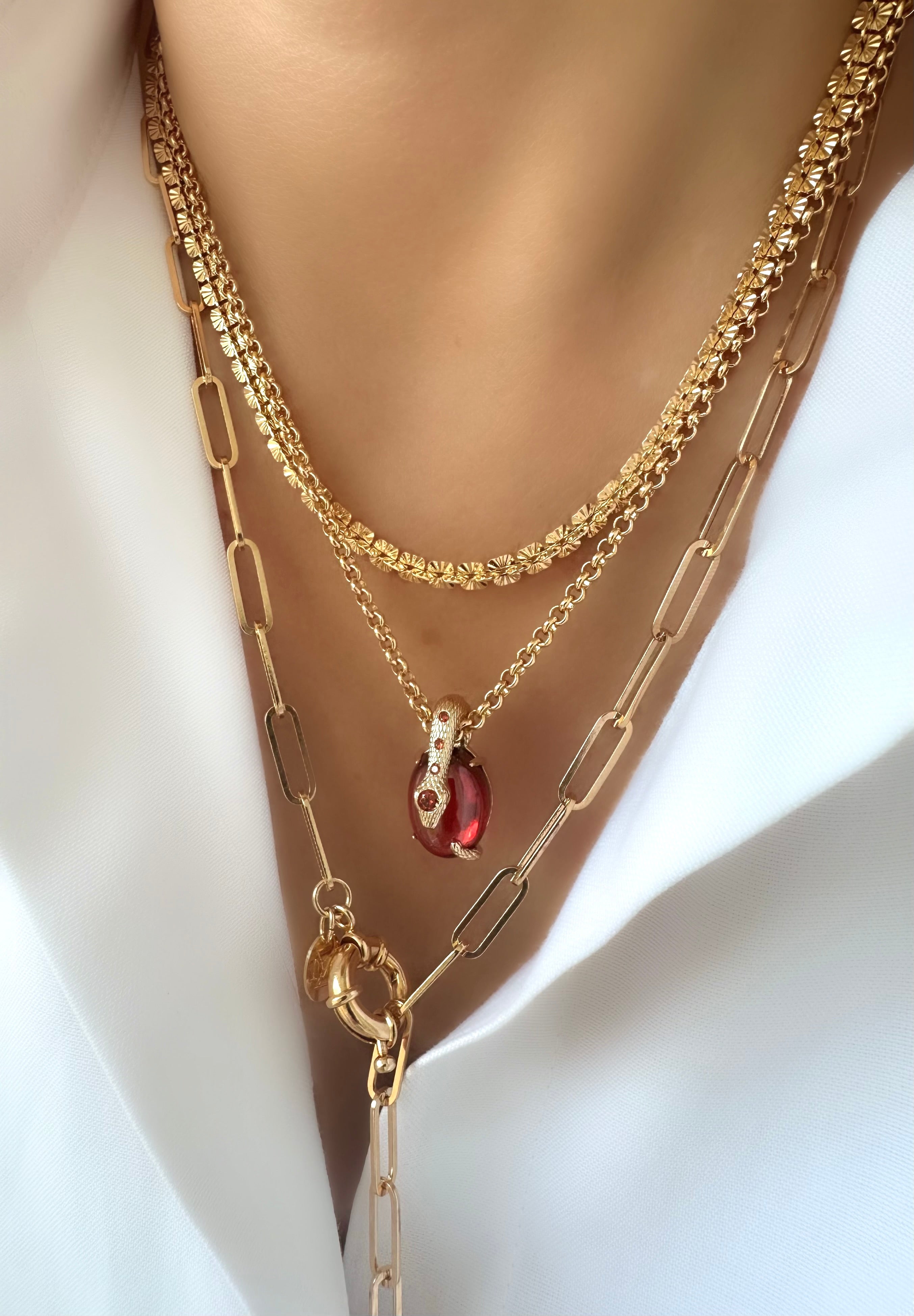 Velvet Snake Necklace