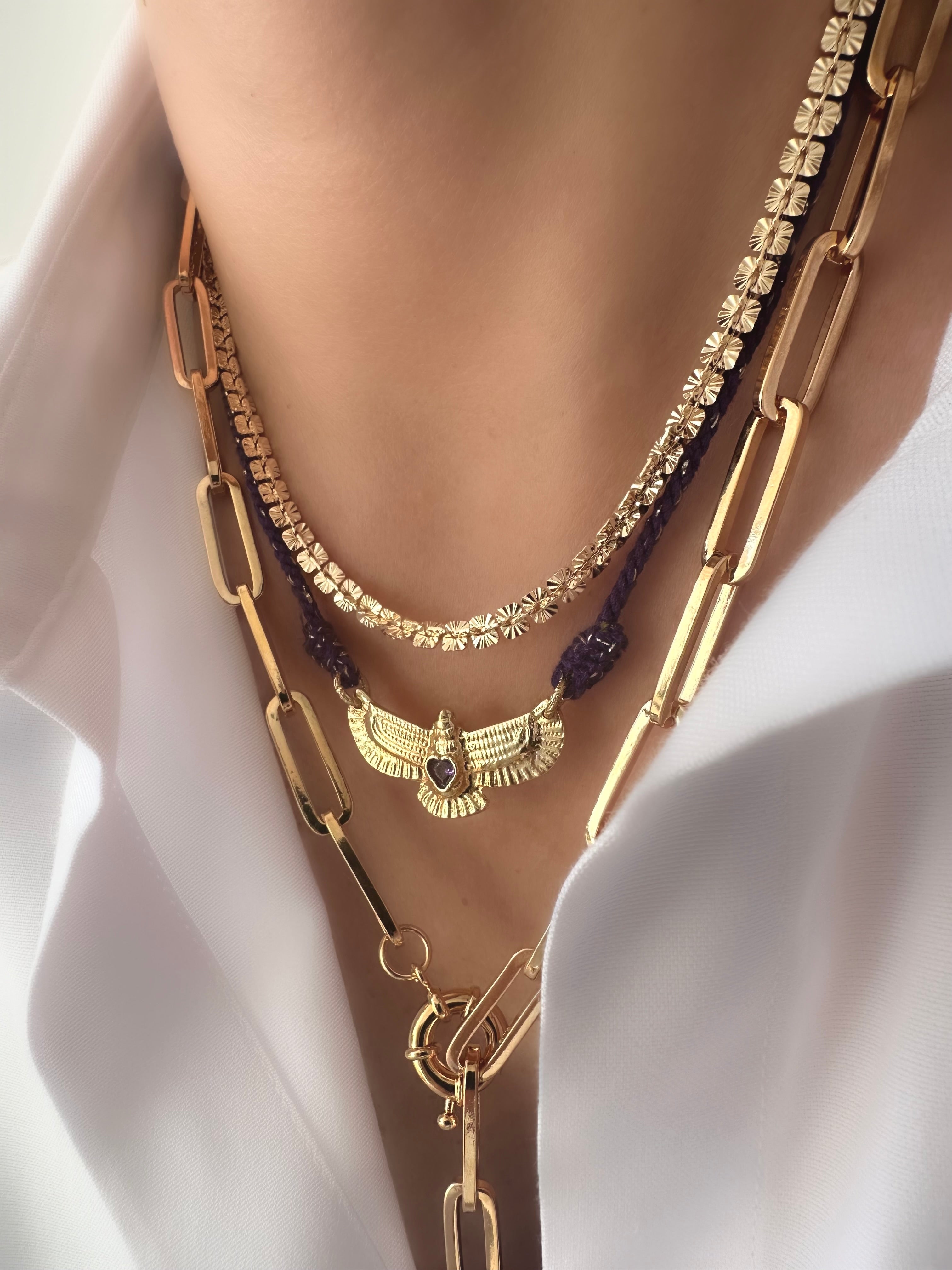 Collar Aguila Hills (Amatista Lila) (SLS30*)