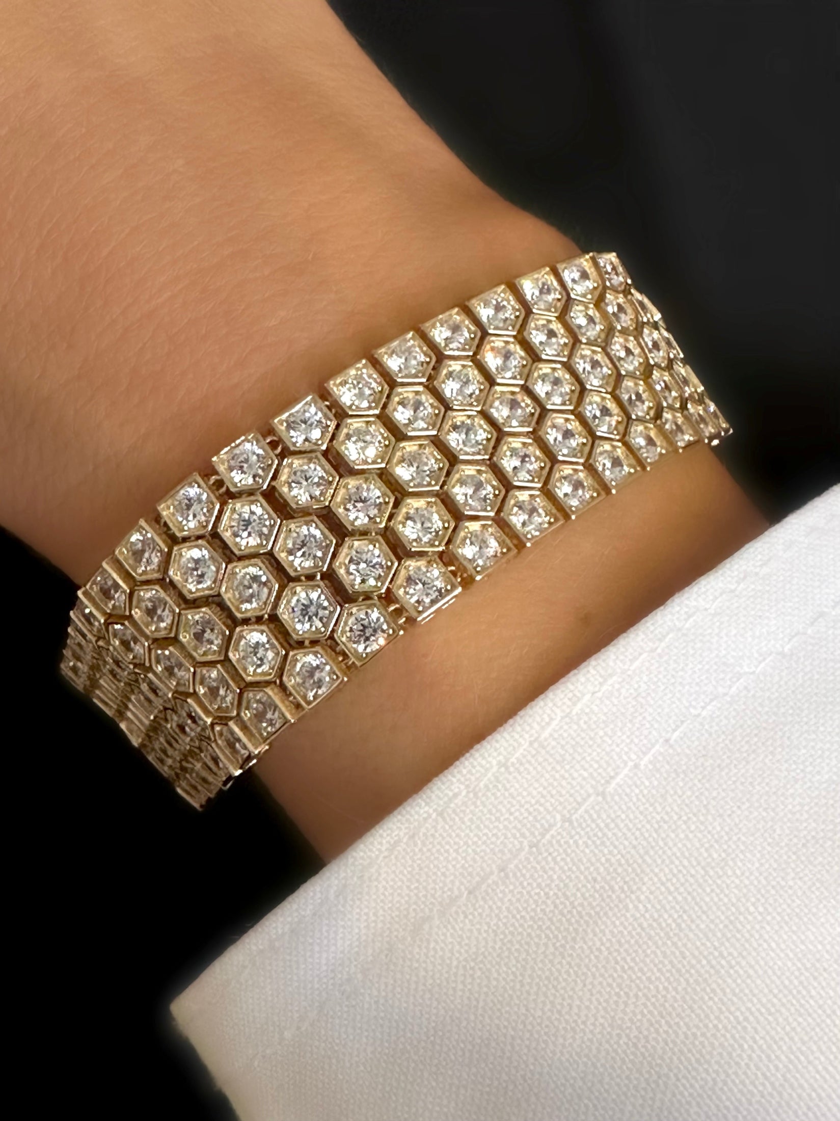 5th Bracelet (925 Sterling Silver 24k Goldplated)