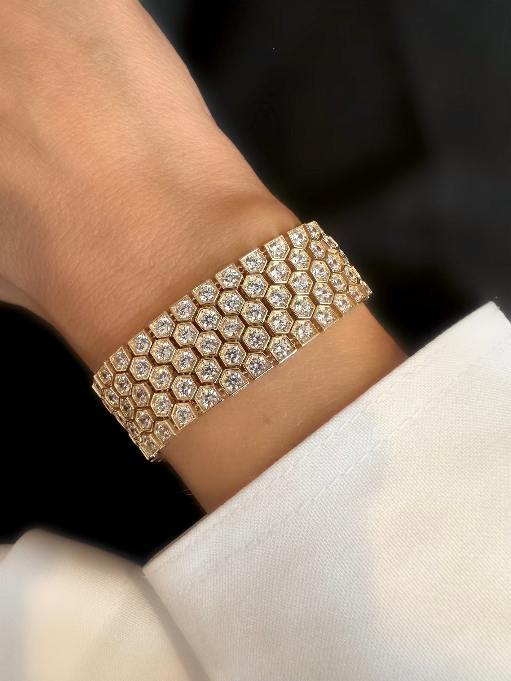 5th Bracelet (925 Sterling Silver 24k Goldplated)