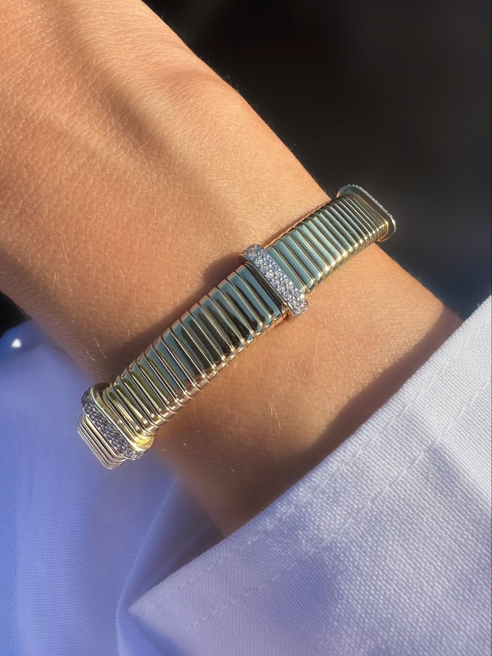 Brazalete Cruise (Plata 925 bañada Oro 18k)