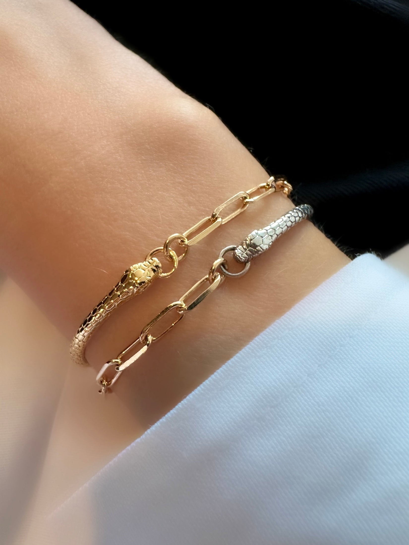 Brazalete Snake Bite (Plata 925)