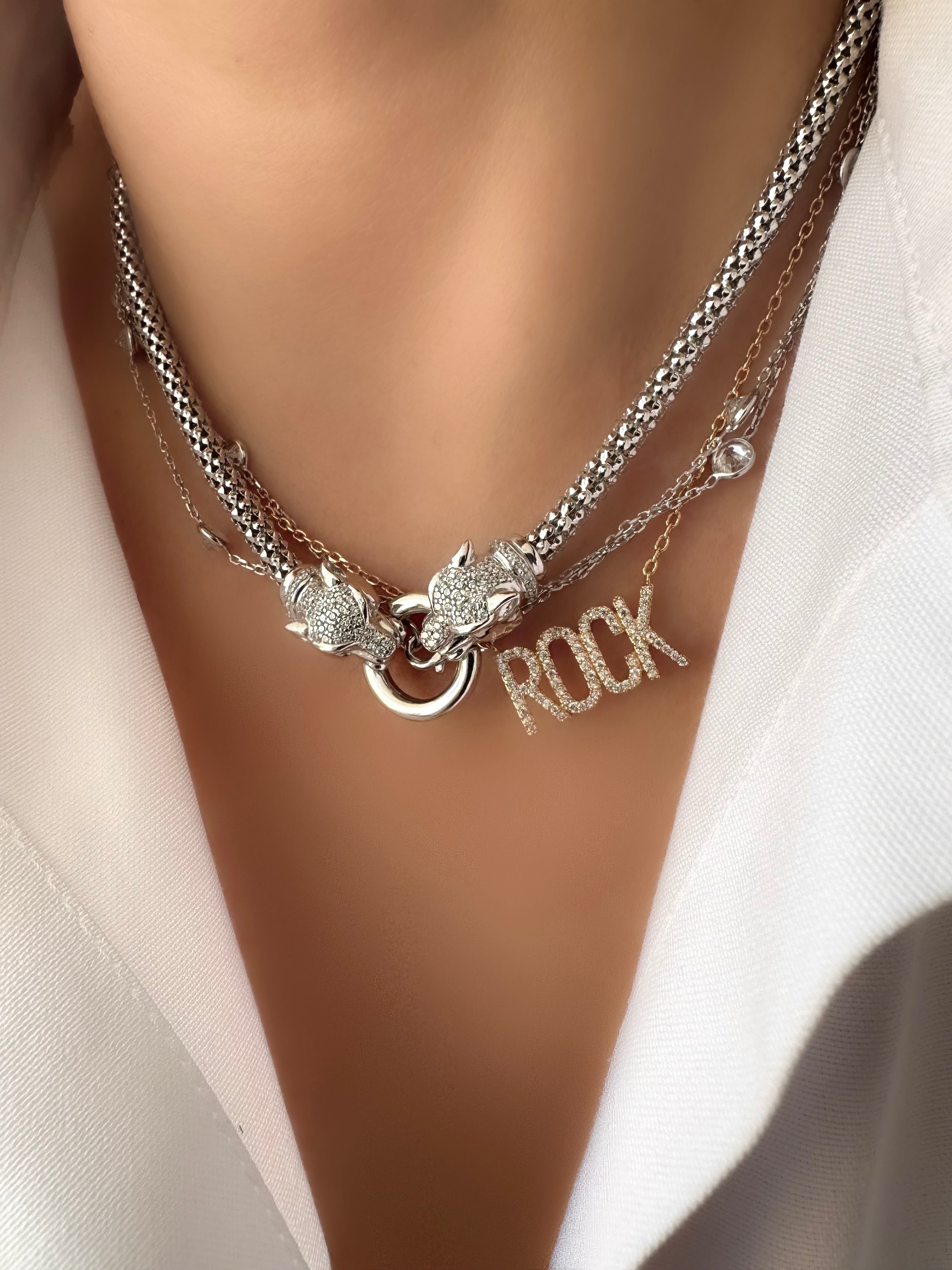 Panther Halskette (925er Sterlingsilber)