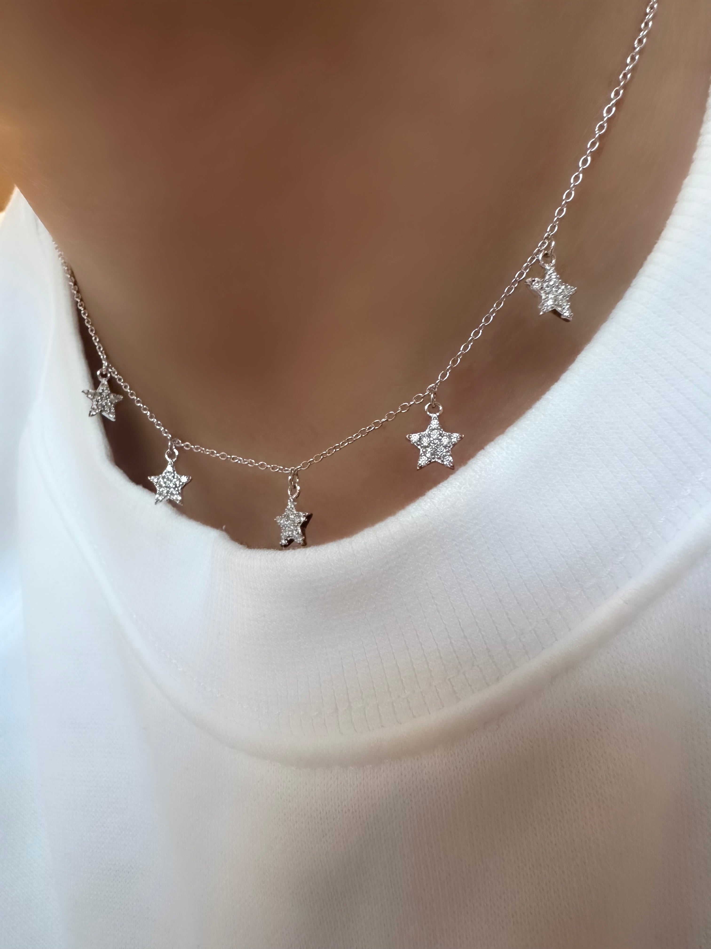 Stern-Halskette (Silber) 