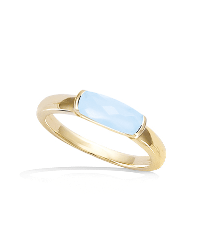 Le Marshand®  -  Joyería en plata 925, chapado en Oro 24K - Anillo Piedra Azul - Diseños propios - Brazaletes, pulseras, collares y pendientes - Joyería online - Mallorca