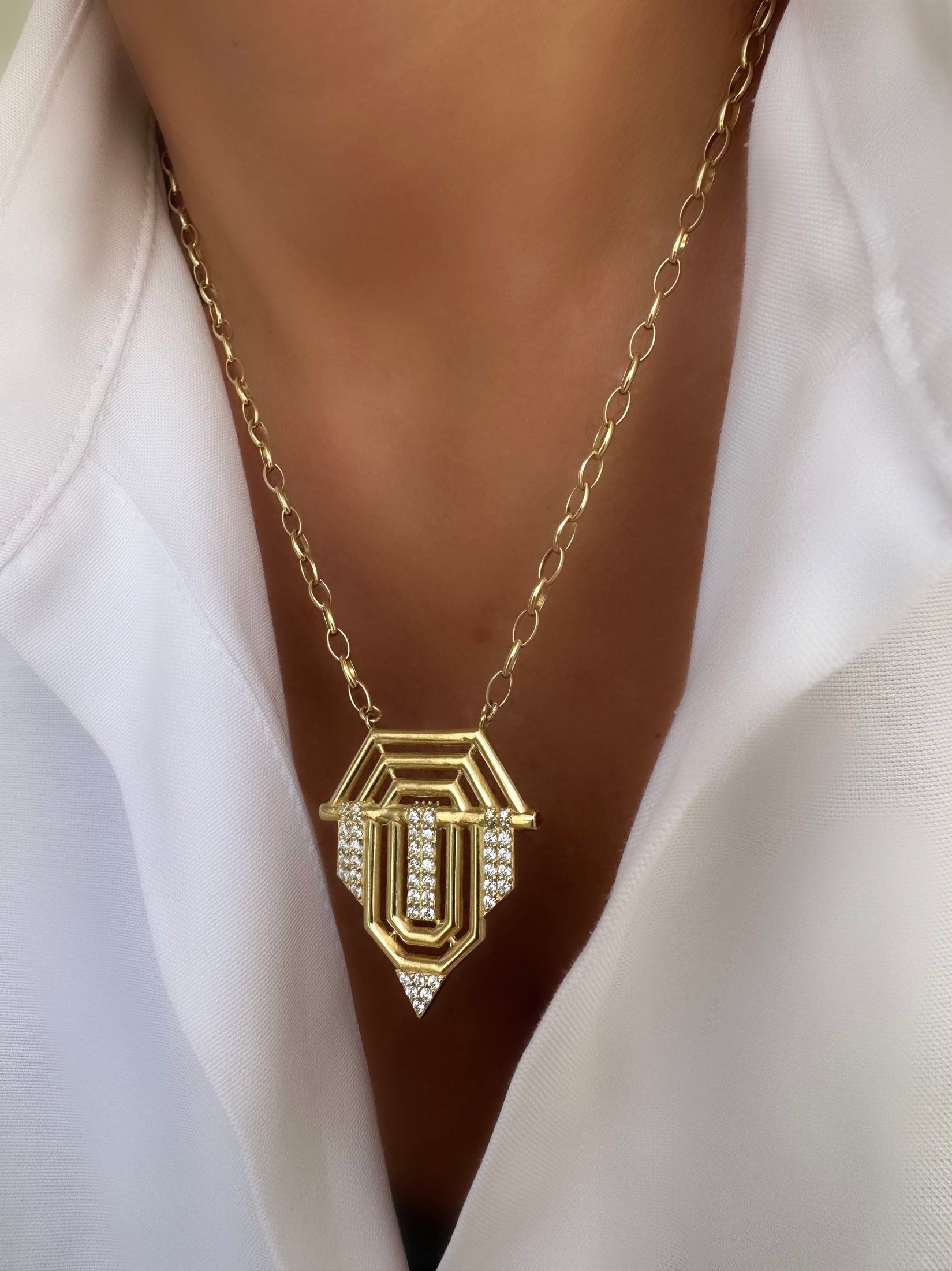 Allure Serenity Necklace (Gold Vermeil)