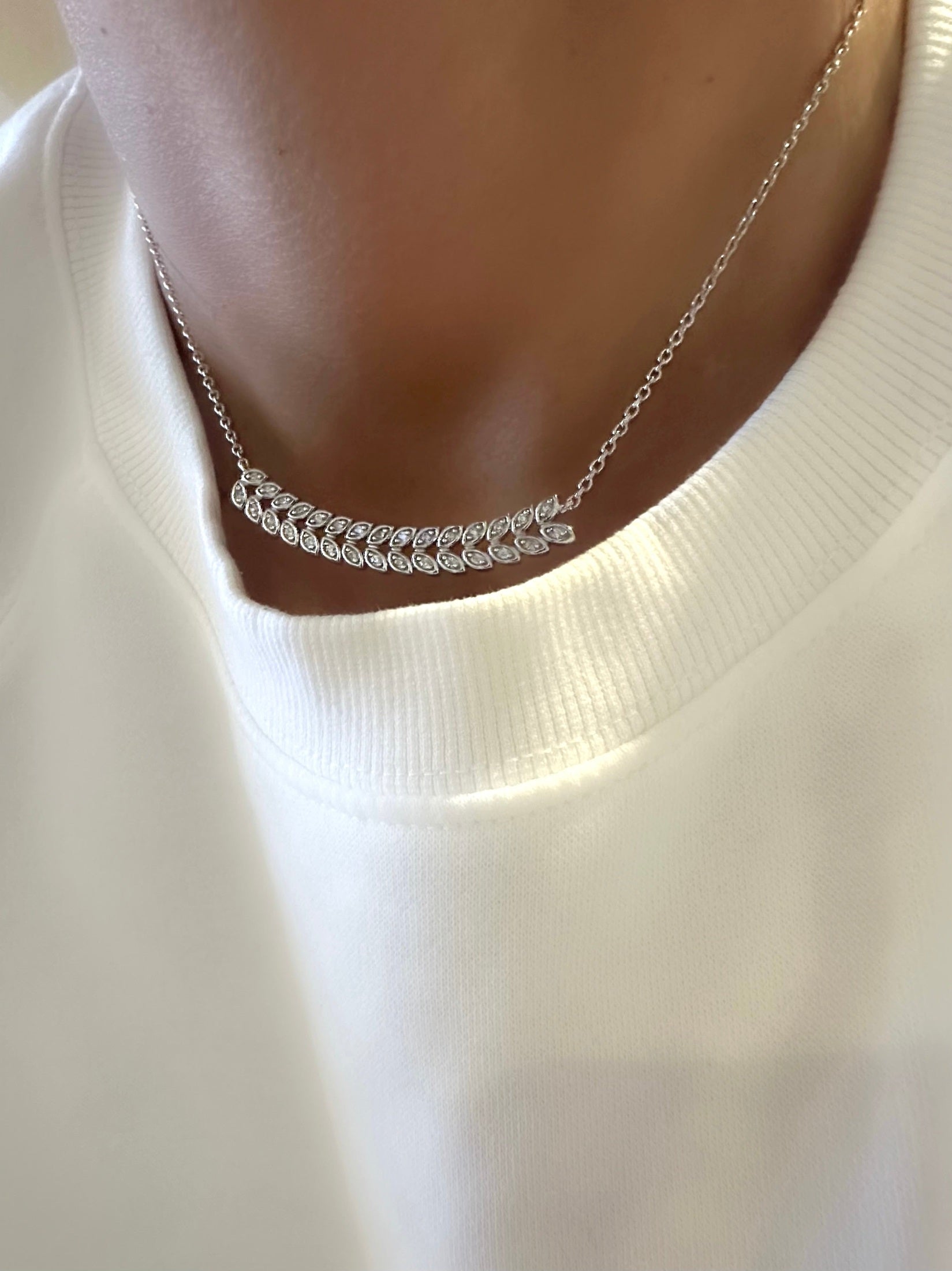 Collar Barra Rama (Plata de Primera Ley 925) (RBJ*)