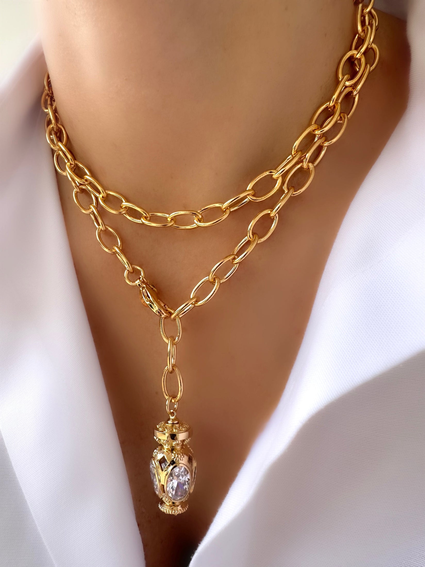 Double Long Botafumeiro Necklace