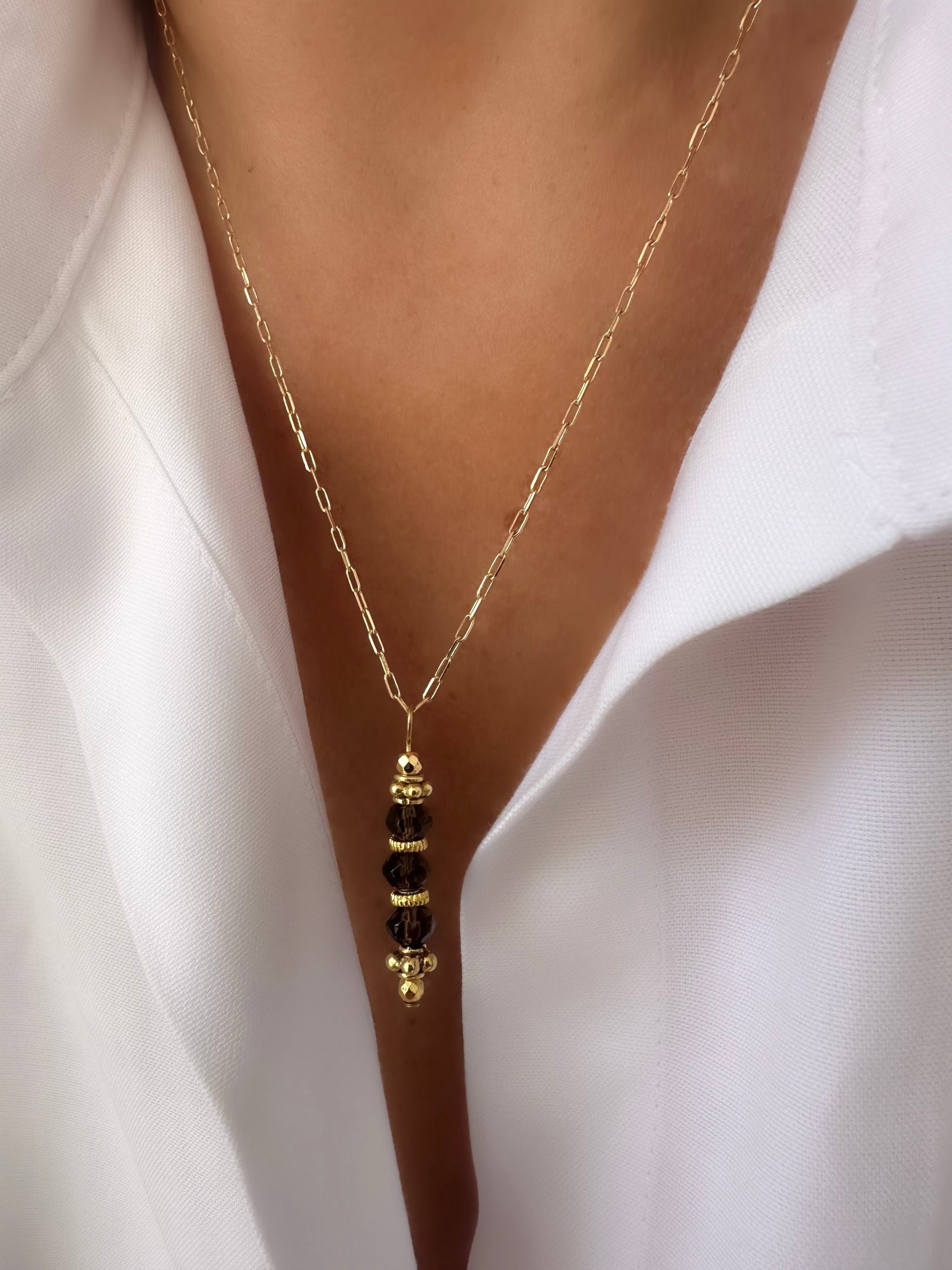 Energy Halskette (Fumé Quarz)