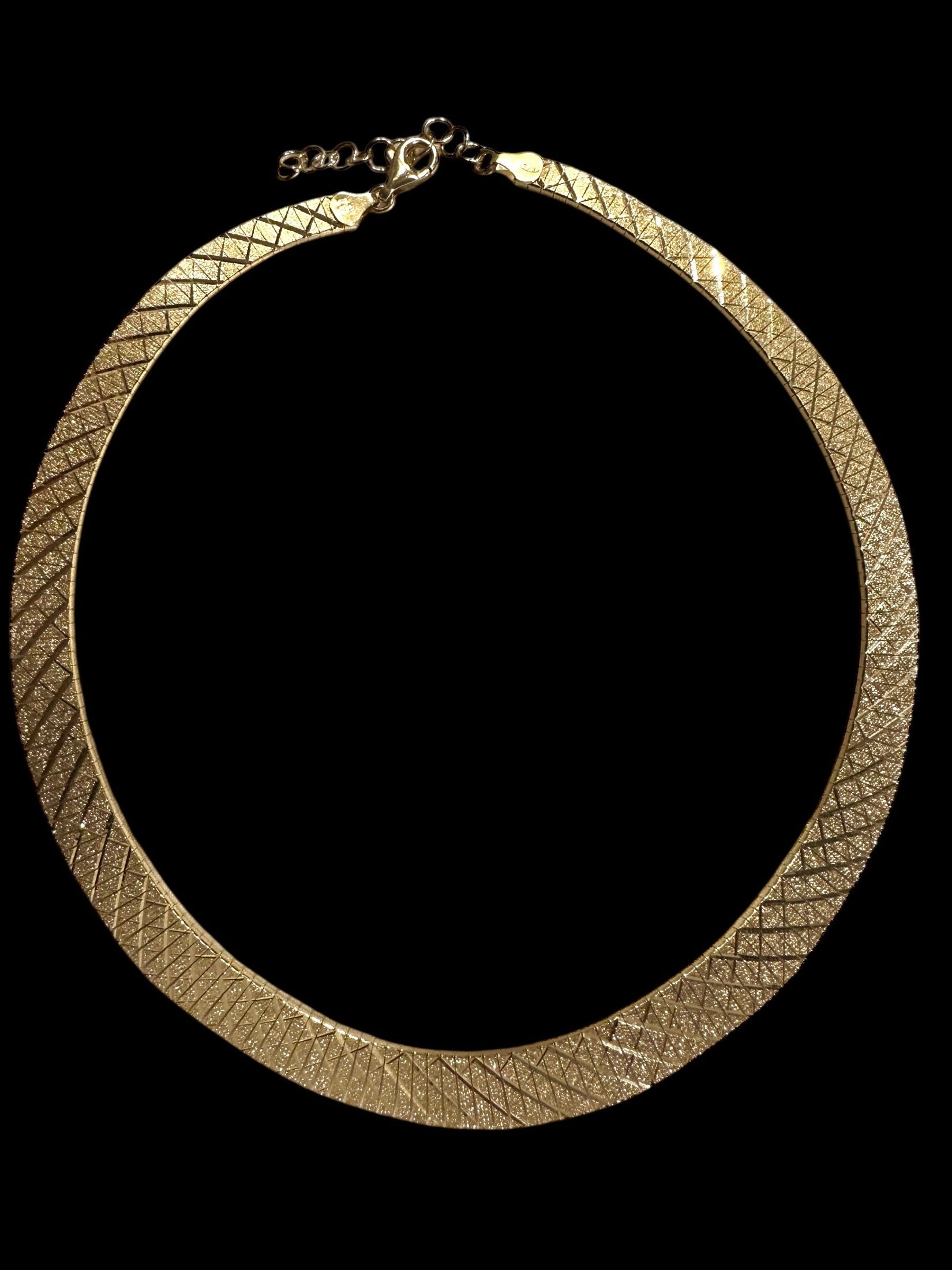 Farah Halskette (925er Sterlingsilber, 24k Gold vergoldet)