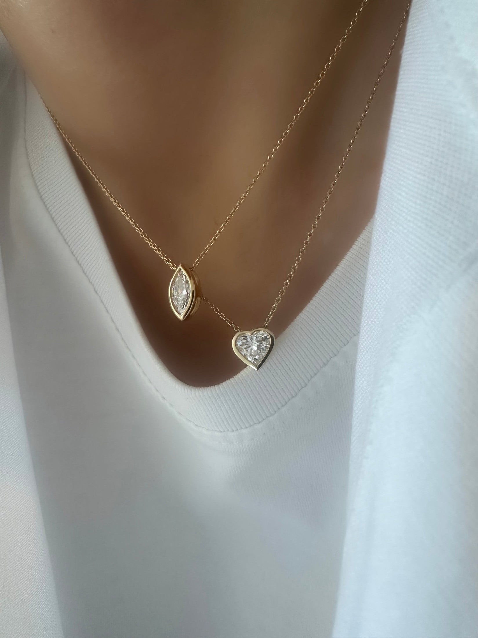  Marquise Necklace (Lab Grown Diamond)