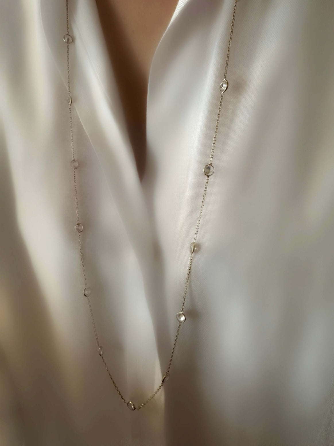 Salem Large Space Necklace (24k Gold Plated Silver)