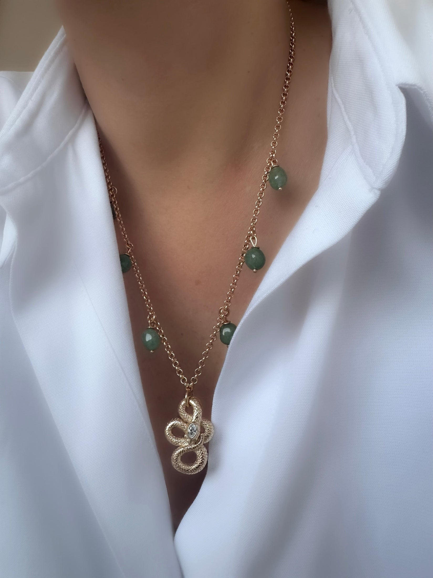 Collar Stones Snake (Aventurina)