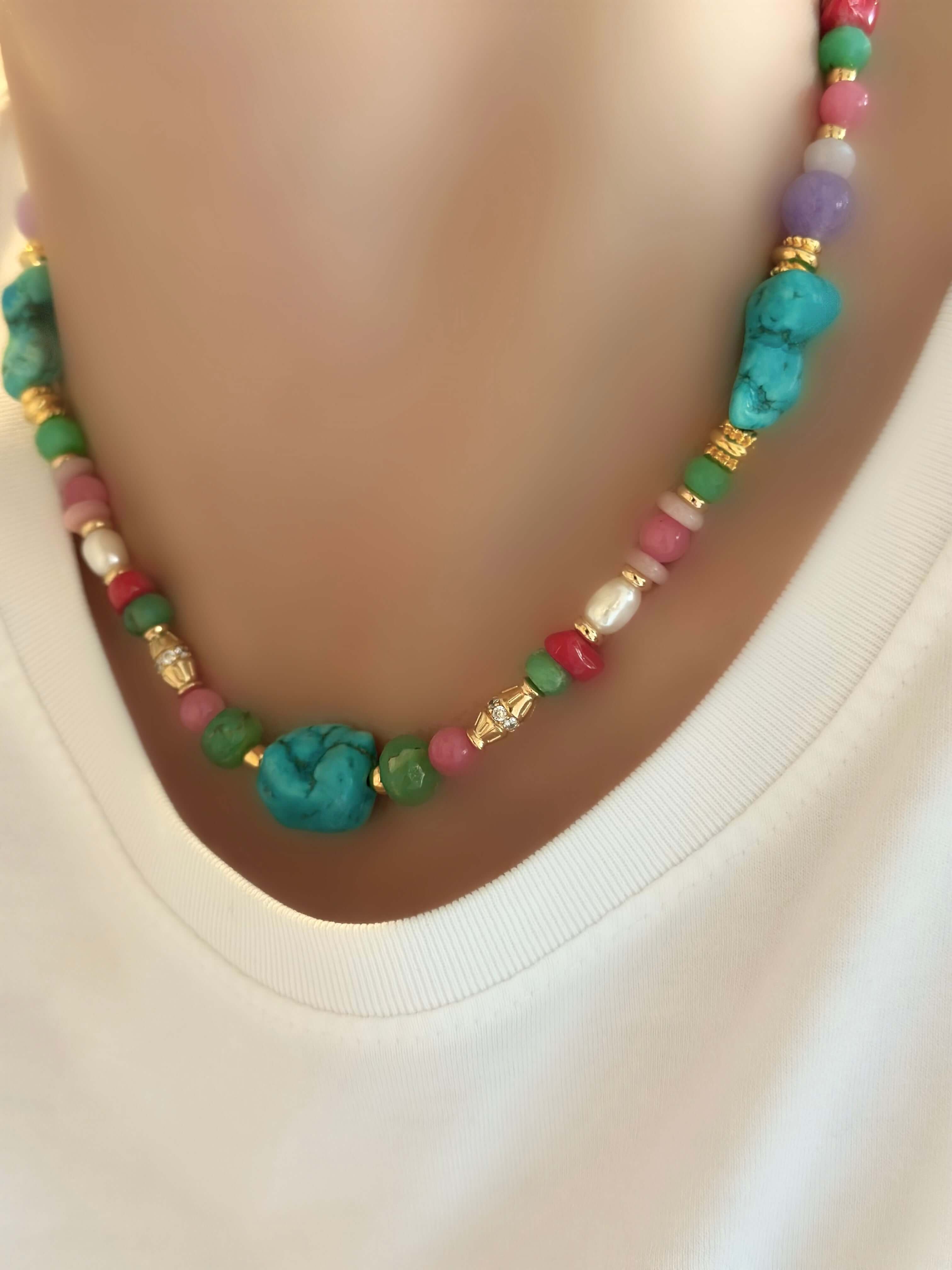 Collar Messy Color (Piedras naturales)