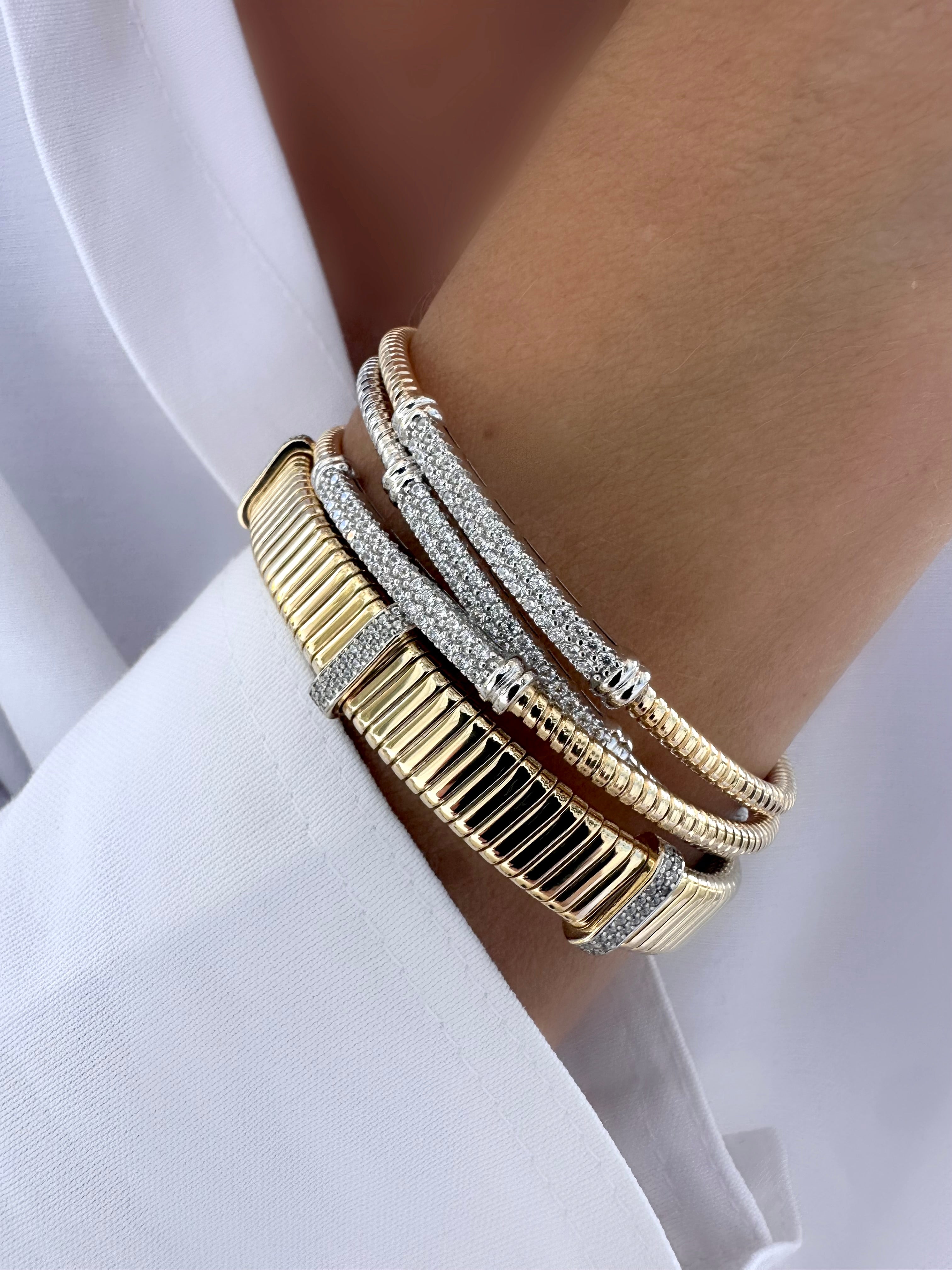 Brazalete Cruise (Plata 925 bañada oro 18k)
