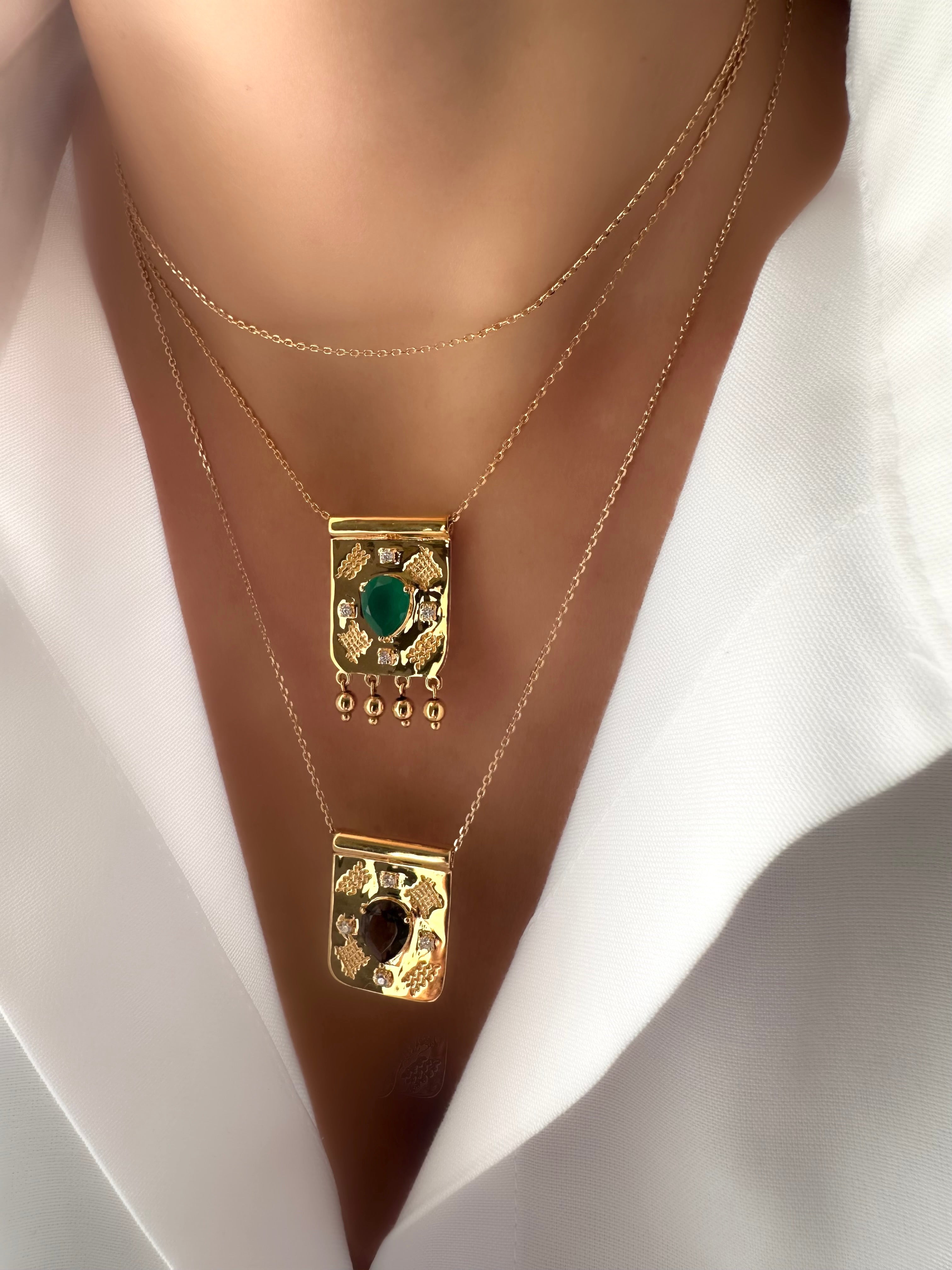 Demian II Braune Halskette 