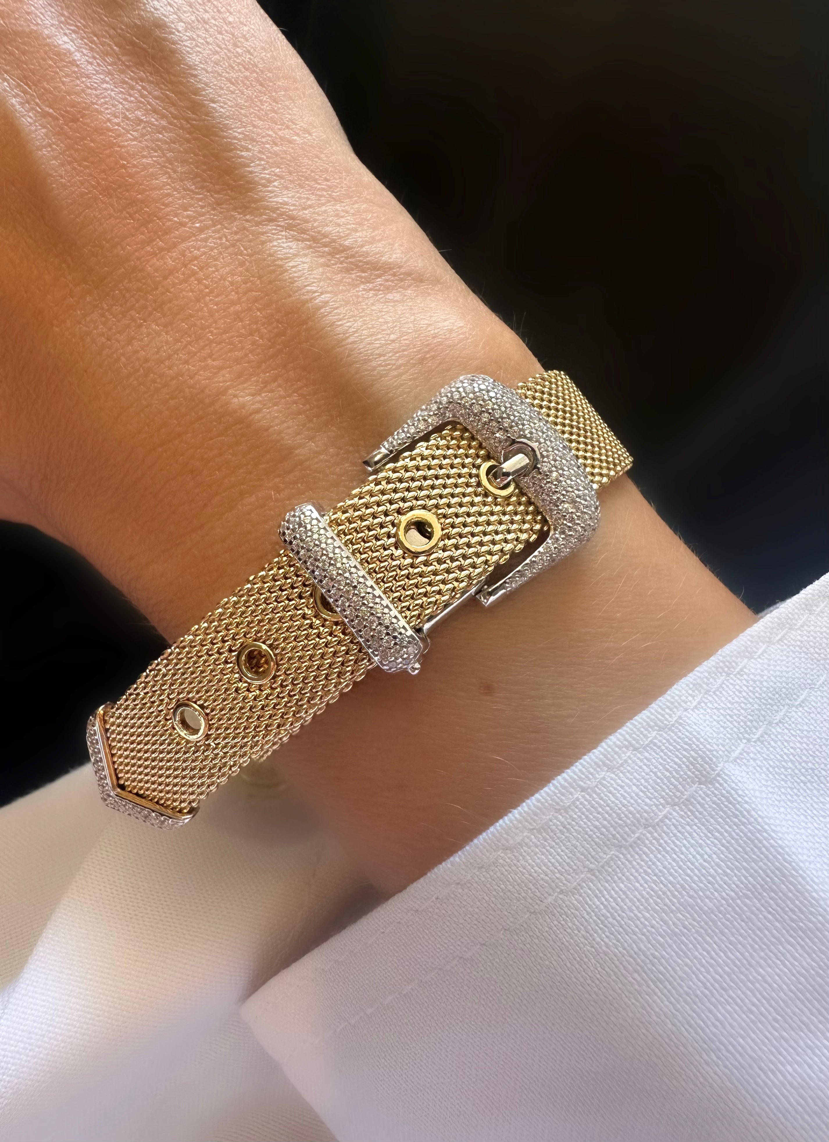 Brazalete Cruise Belt Petite (Plata 925 bañada oro 18k)