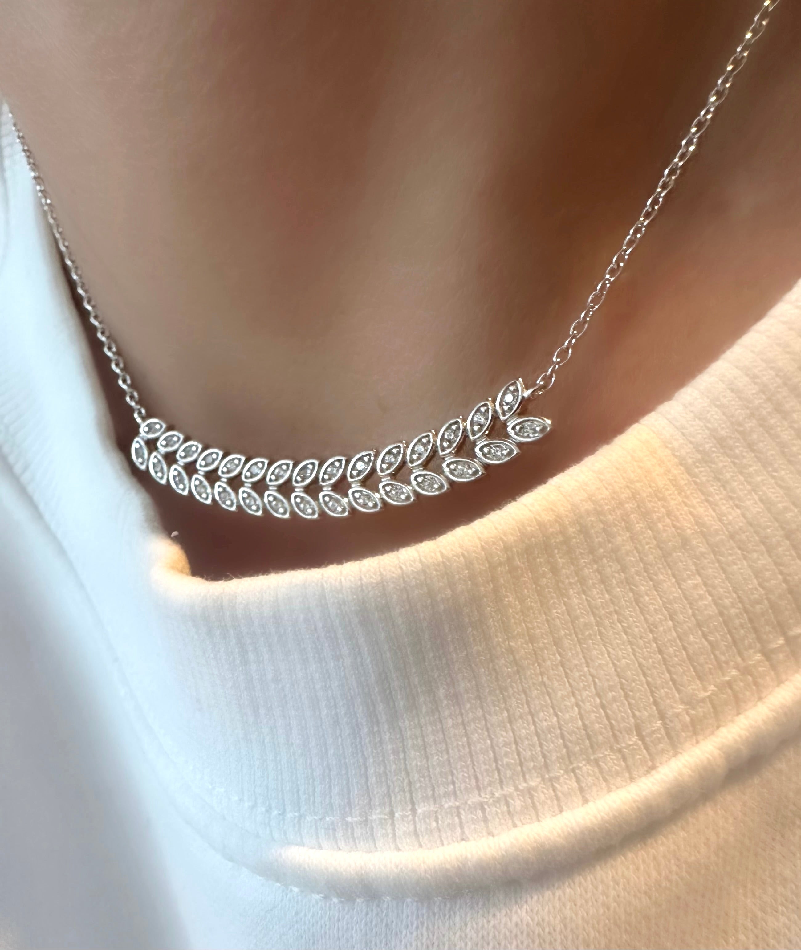 Halskette Branch Bar (925er Sterlingsilber)