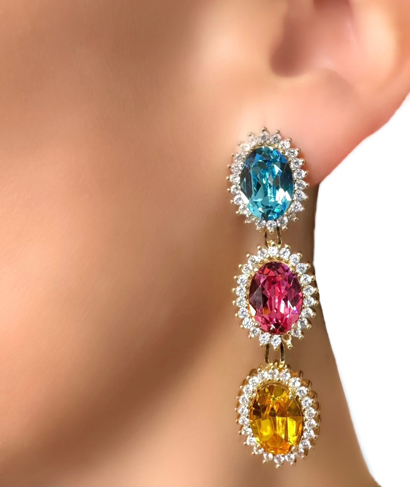 Pendientes Marquesa Triplet (Pastel)