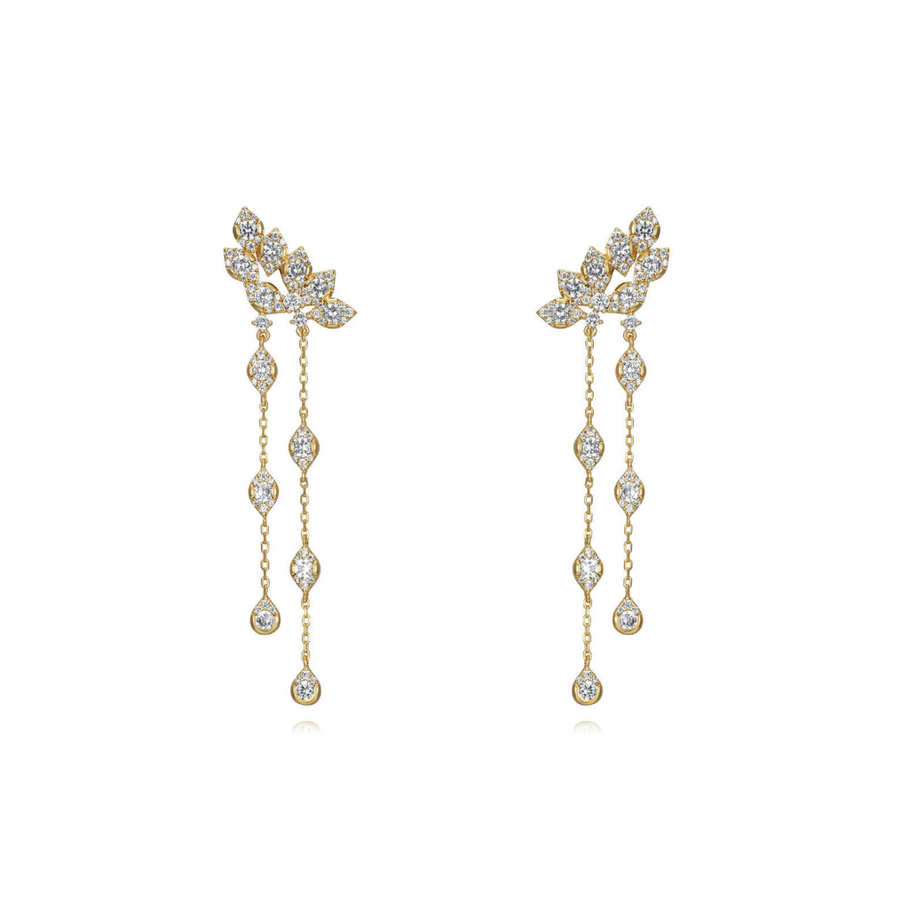 Le Marshand®  -  Joyería en plata 925, chapado en Oro 24K - Pendientes Bride (Plata bañada oro) - Diseños propios - Brazaletes, pulseras, collares y pendientes - Joyería online - Mallorca