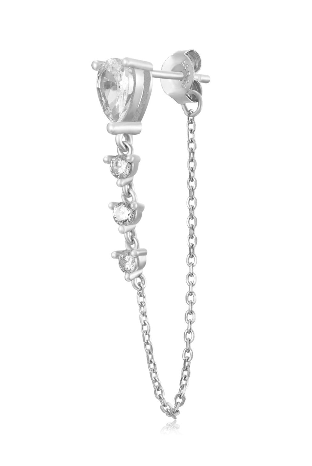 Le Marshand®  -  Joyería en plata 925, chapado en Oro 24K - Pendiente Alone 29 Ballerina (Plata 925) - Diseños propios - Brazaletes, pulseras, collares y pendientes - Joyería online - Mallorca