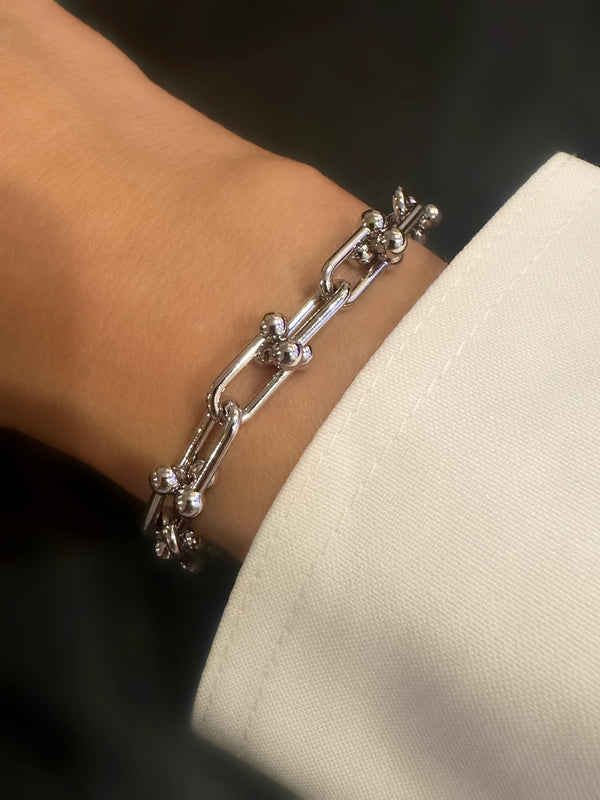 Amber Bracelet (Silver Plated)