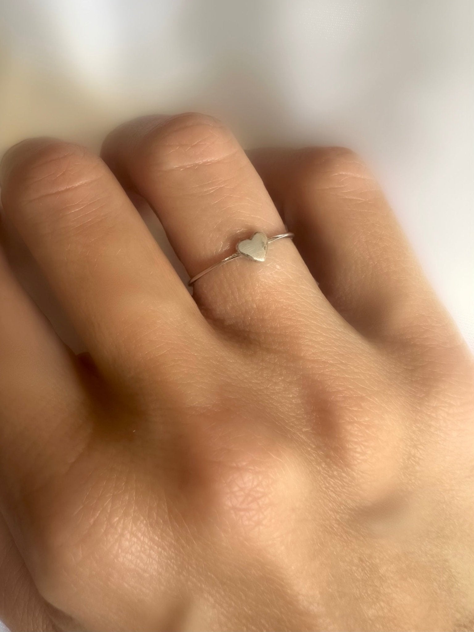 Anillo Mini Corazón (Plata de Ley 925) (RBJ*) - LE MARSHAND™