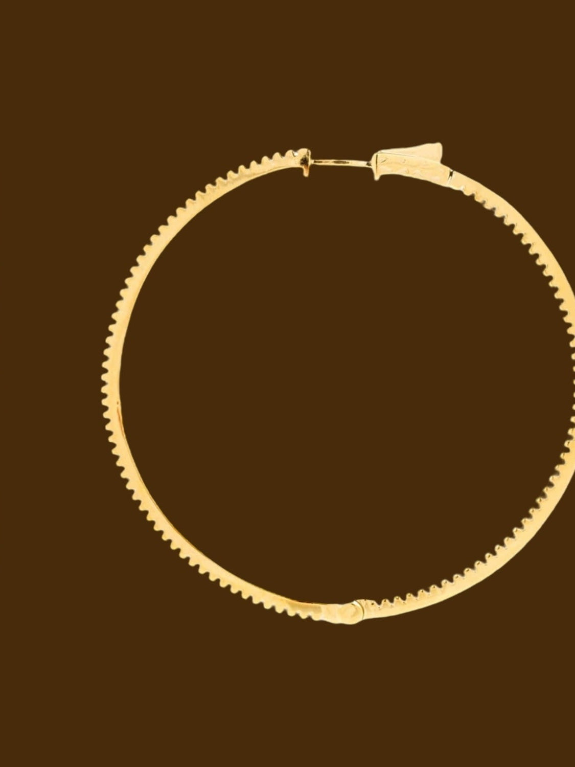 Aros City 50 (Plata 925 bañada oro 18k) - LE MARSHAND™