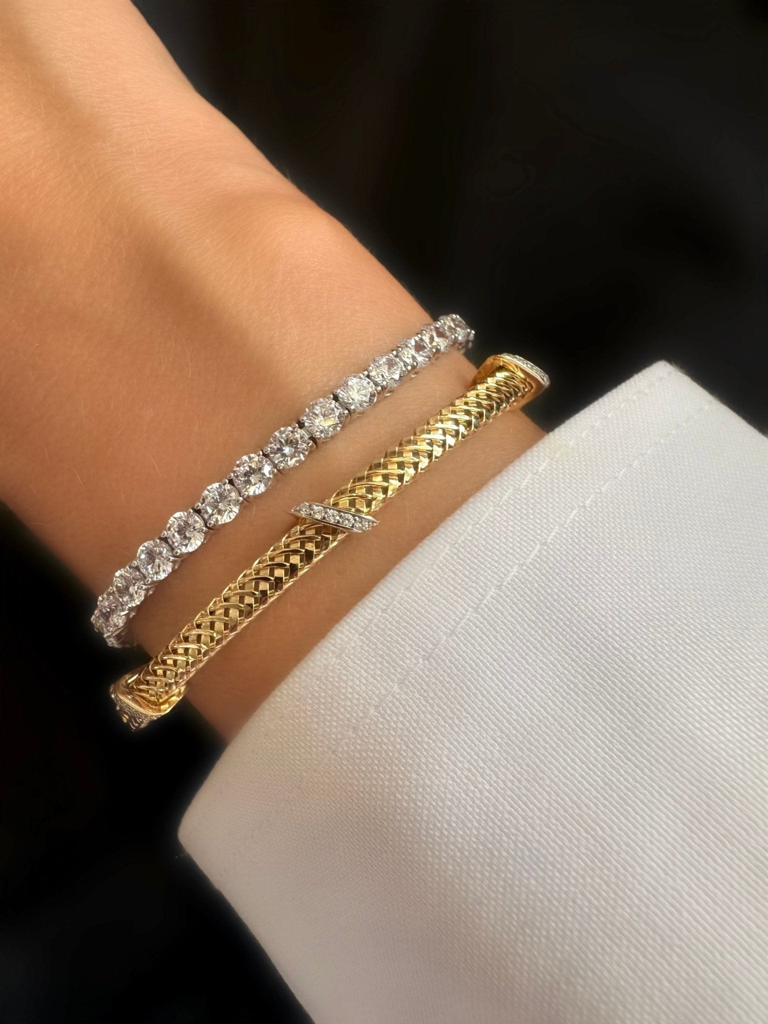 Brazalete Cruise Royal (Plata 925 bañada Oro 24k) - LE MARSHAND™