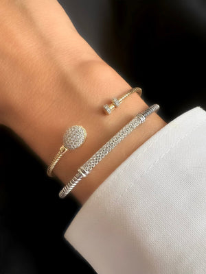 Brazalete Submarine (Plata 925 bañada Oro 18k)