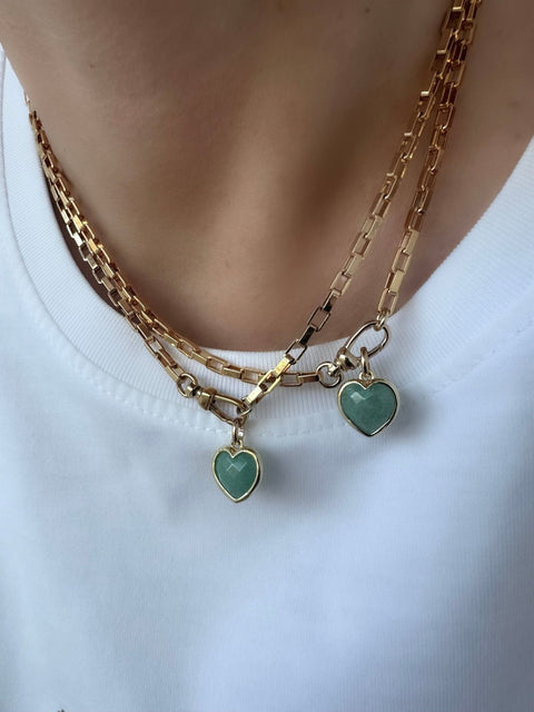 Allure Passion Vert Halskette (Aventurin)